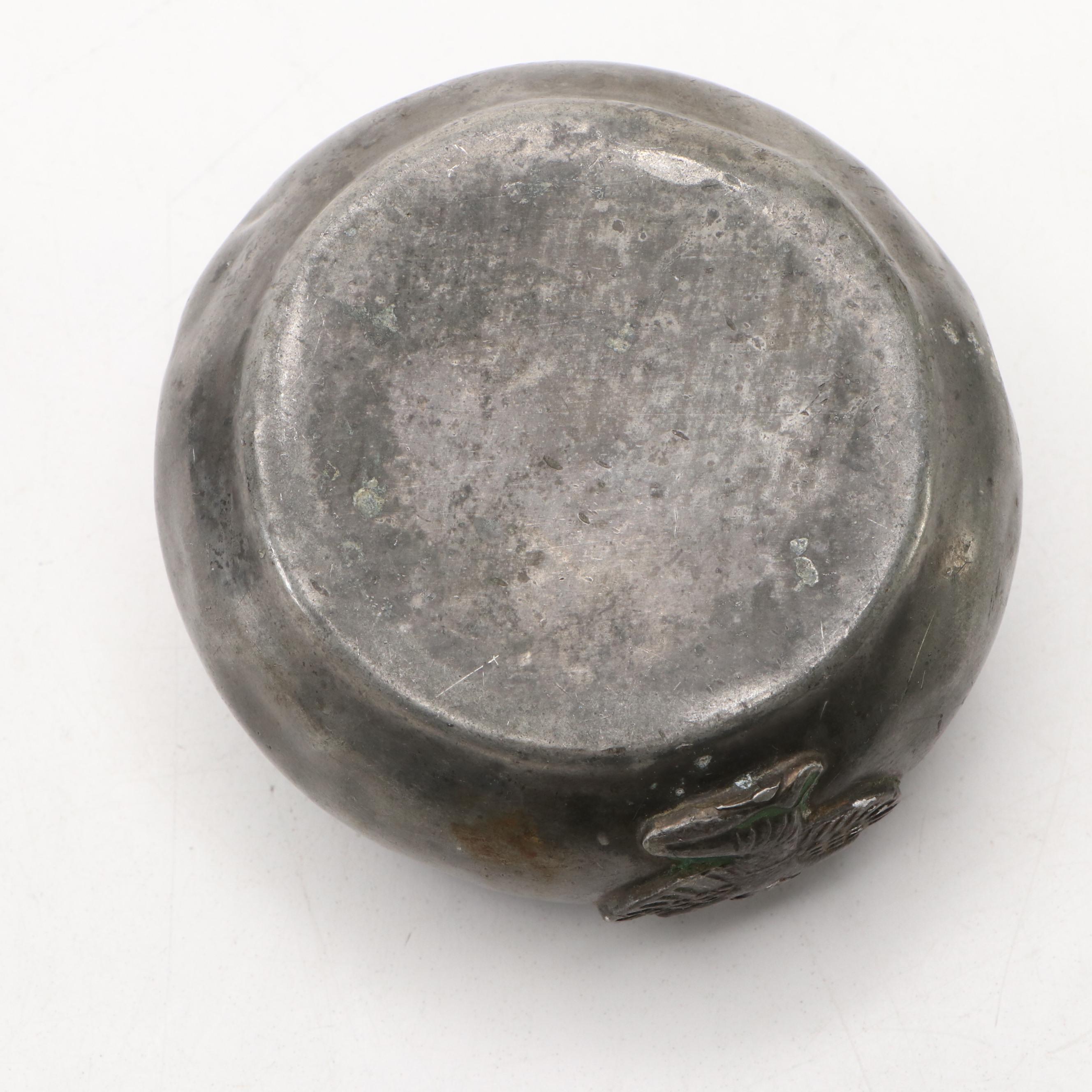 Egyptian Revival Figural Metal Ashtray, Early 20th Century