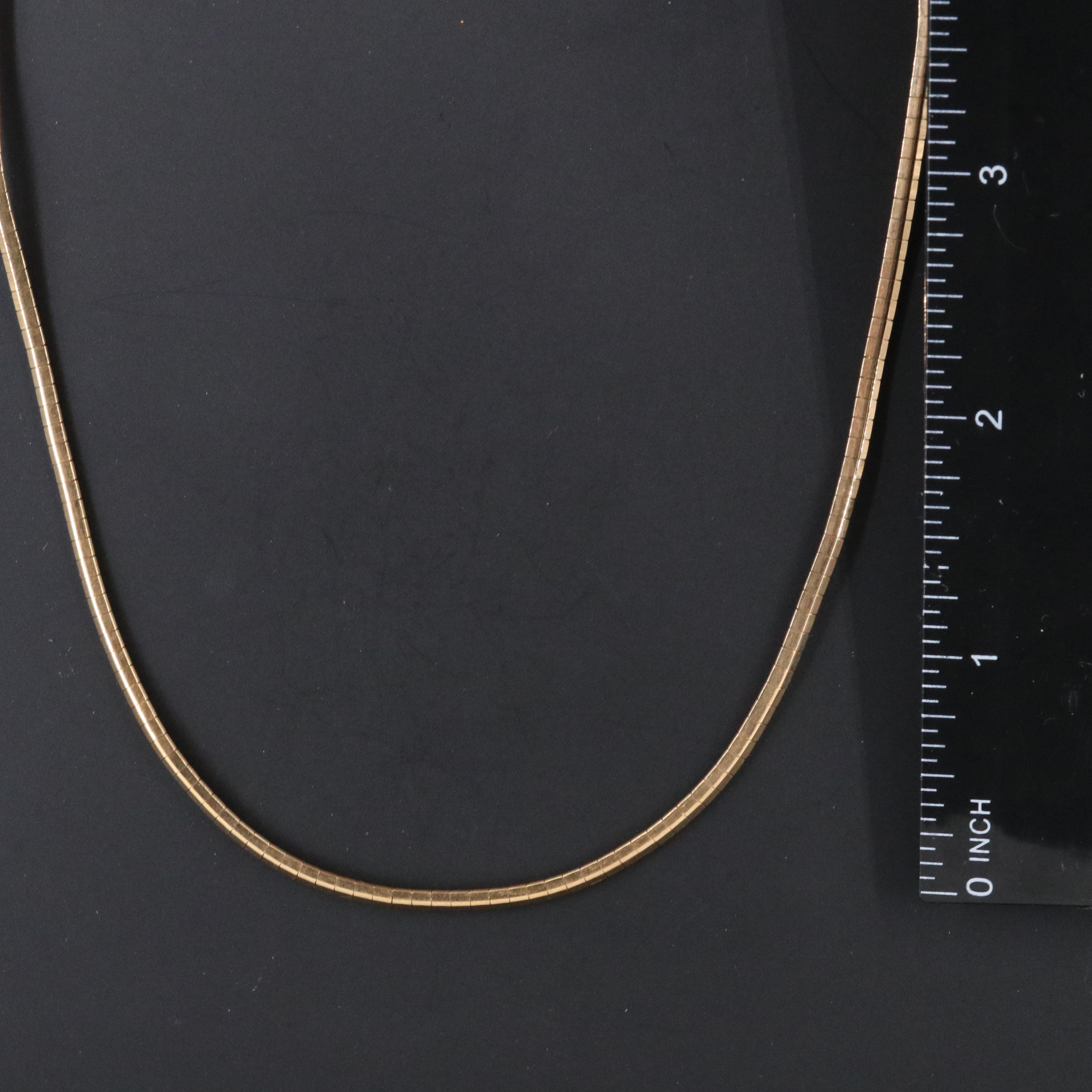 18K Omega Chain Necklace