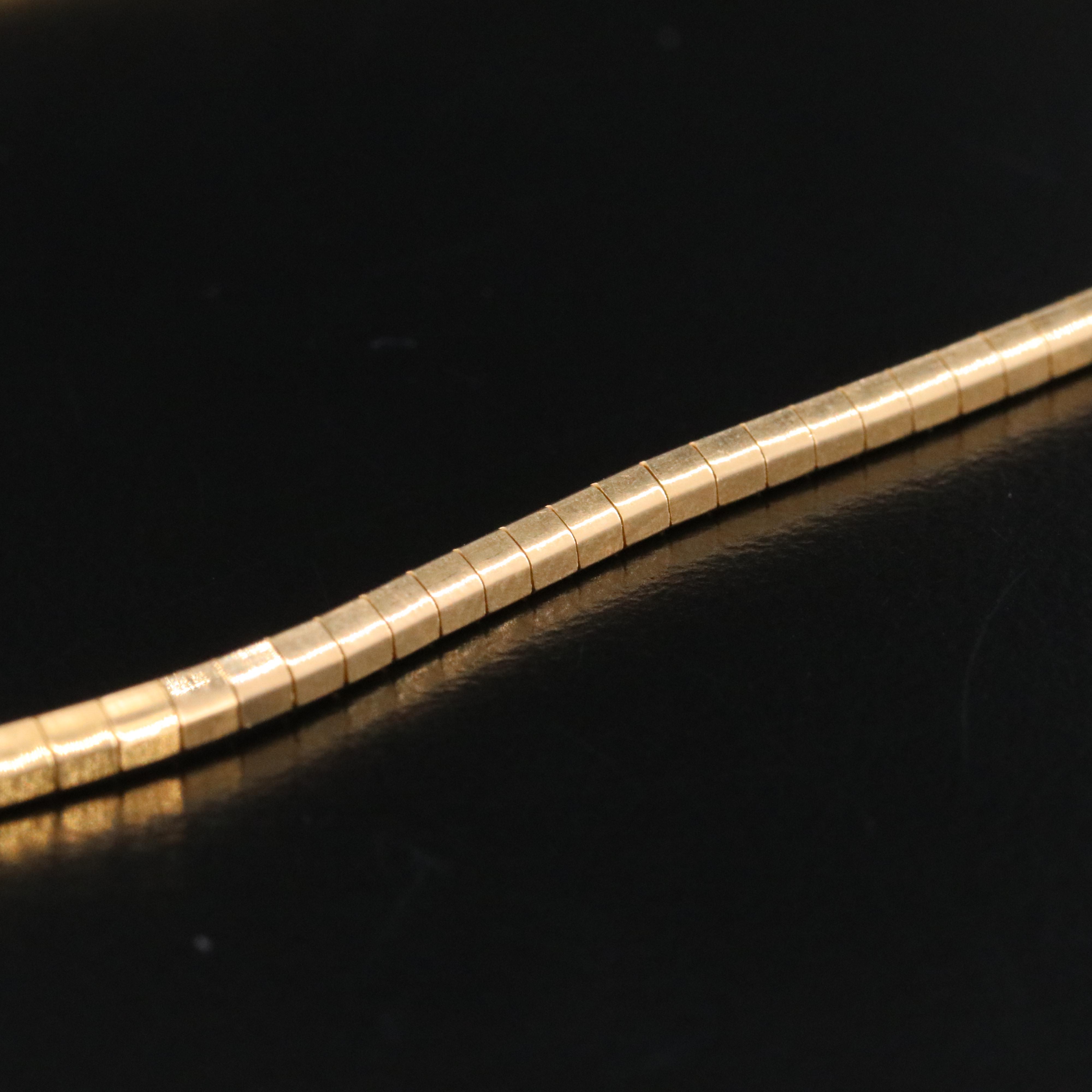 18K Omega Chain Necklace