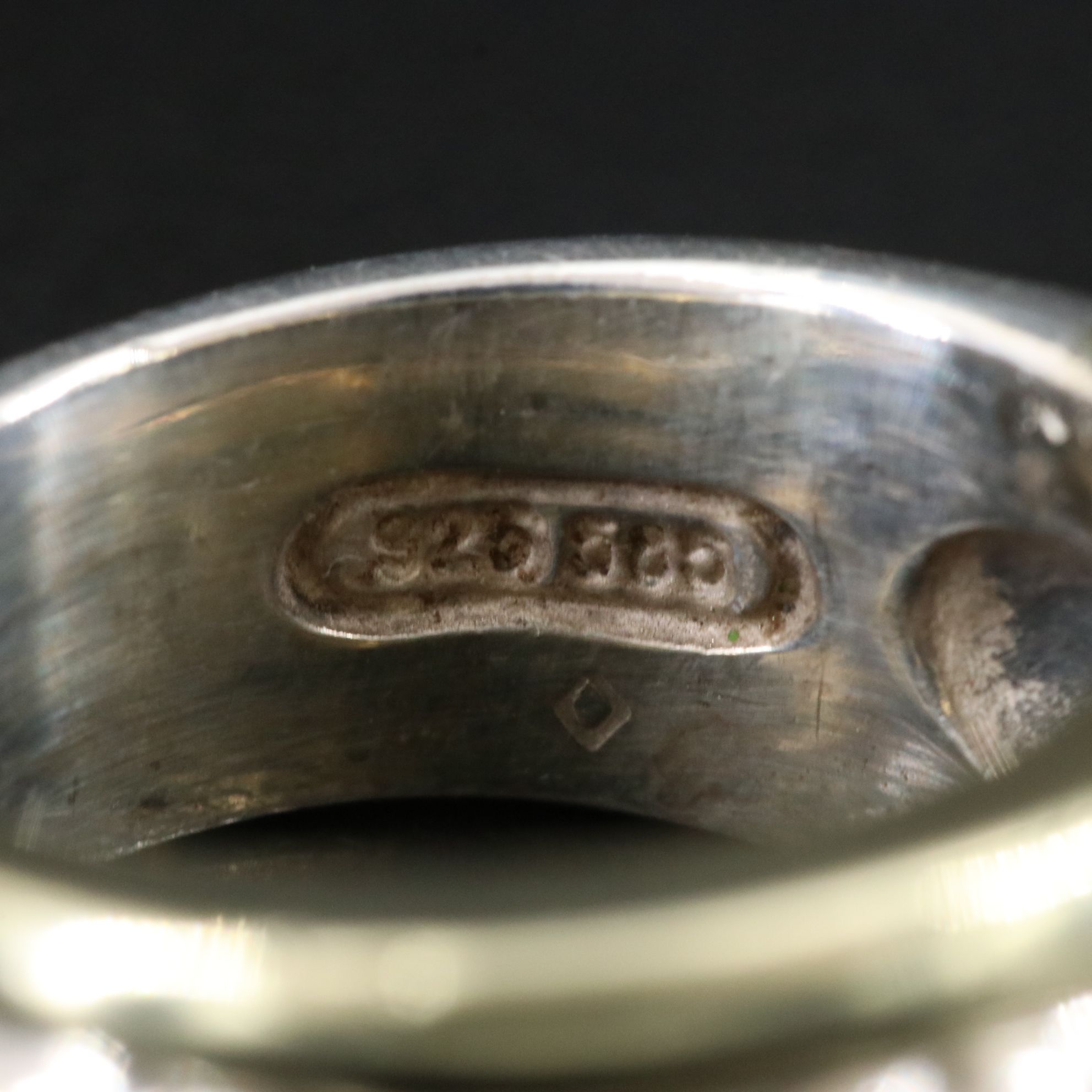 David Yurman Sterling and 14K Cable Cigar Band Ring