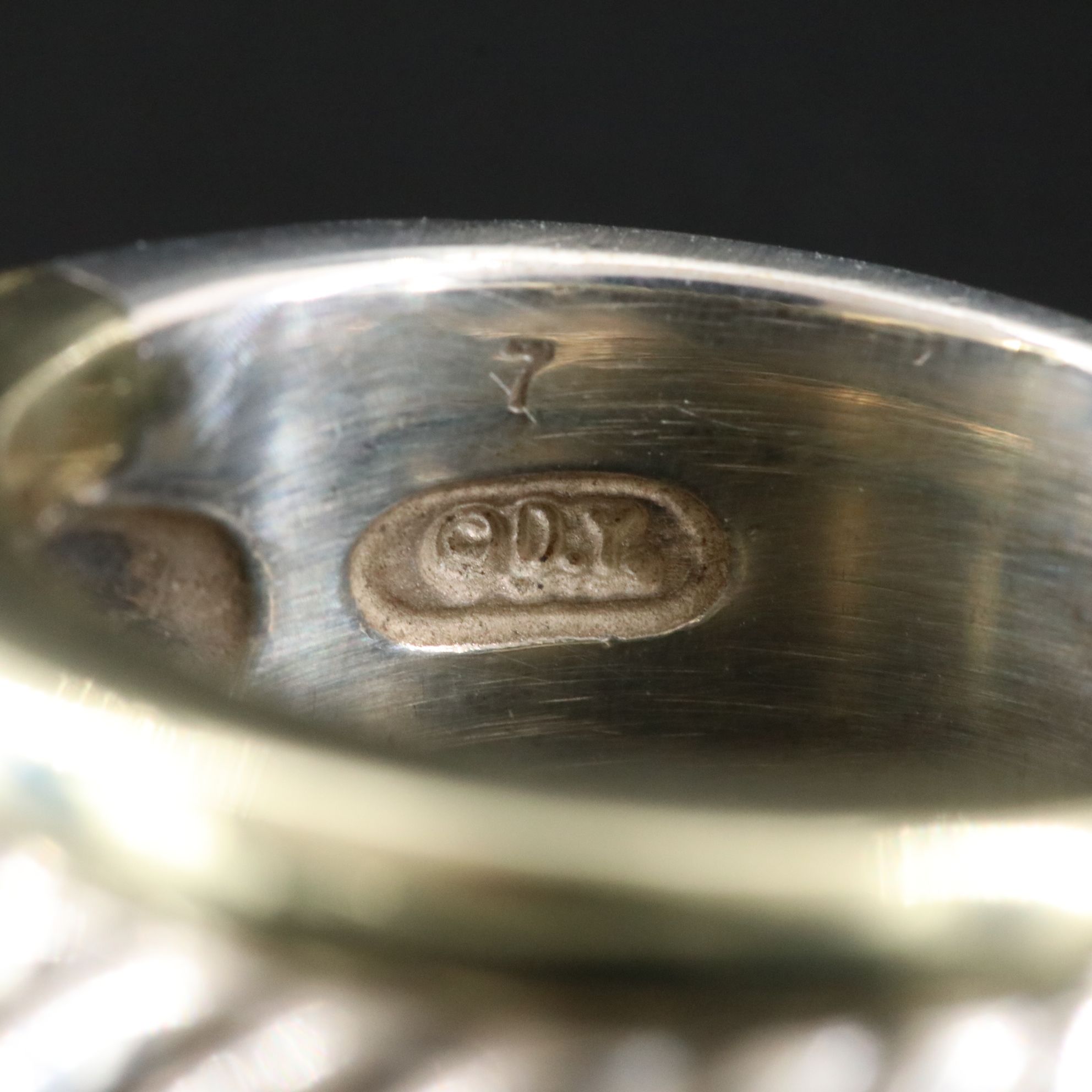 David Yurman Sterling and 14K Cable Cigar Band Ring