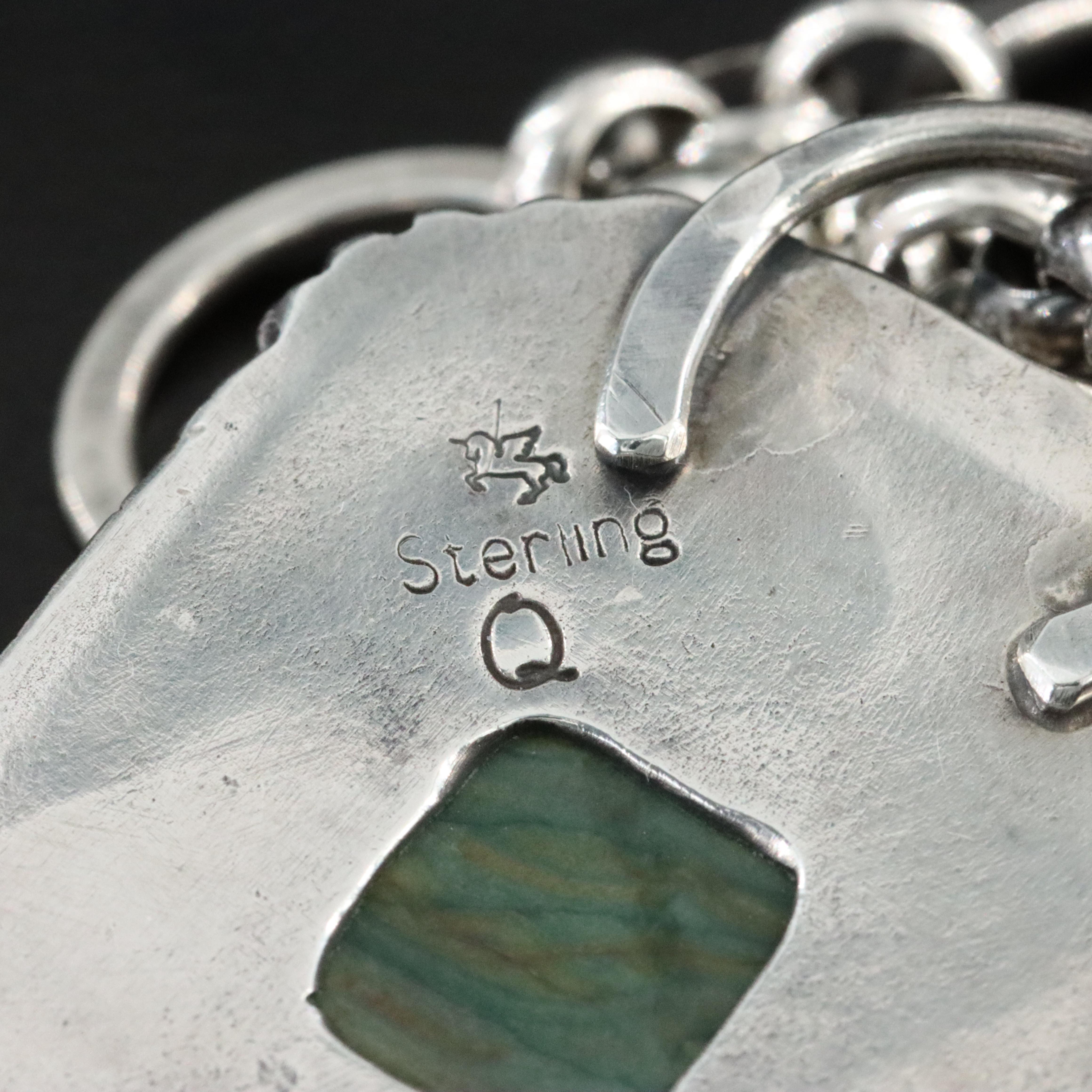 Quail Hill Design Argentium Silver Picture Jasper Bracelet