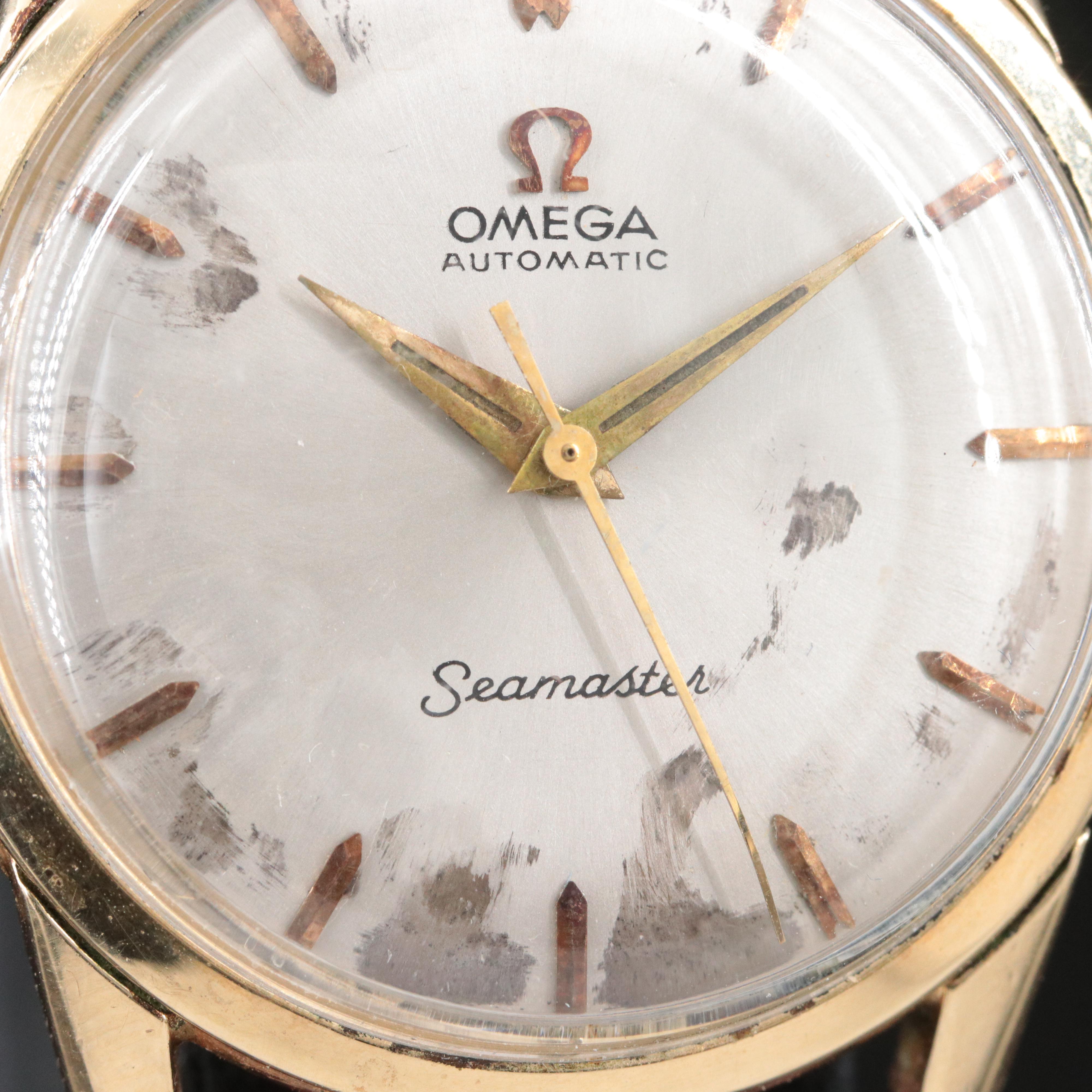 1953 Omega Seamaster 14K Gold Filled G-6252 Watch