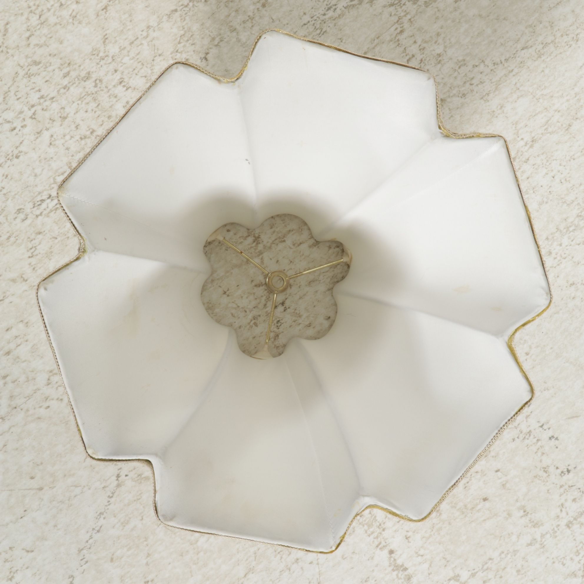 Cut Glass and Silver Gilt Resin Table Lamp with Custom Hexagon Shade, 21st C