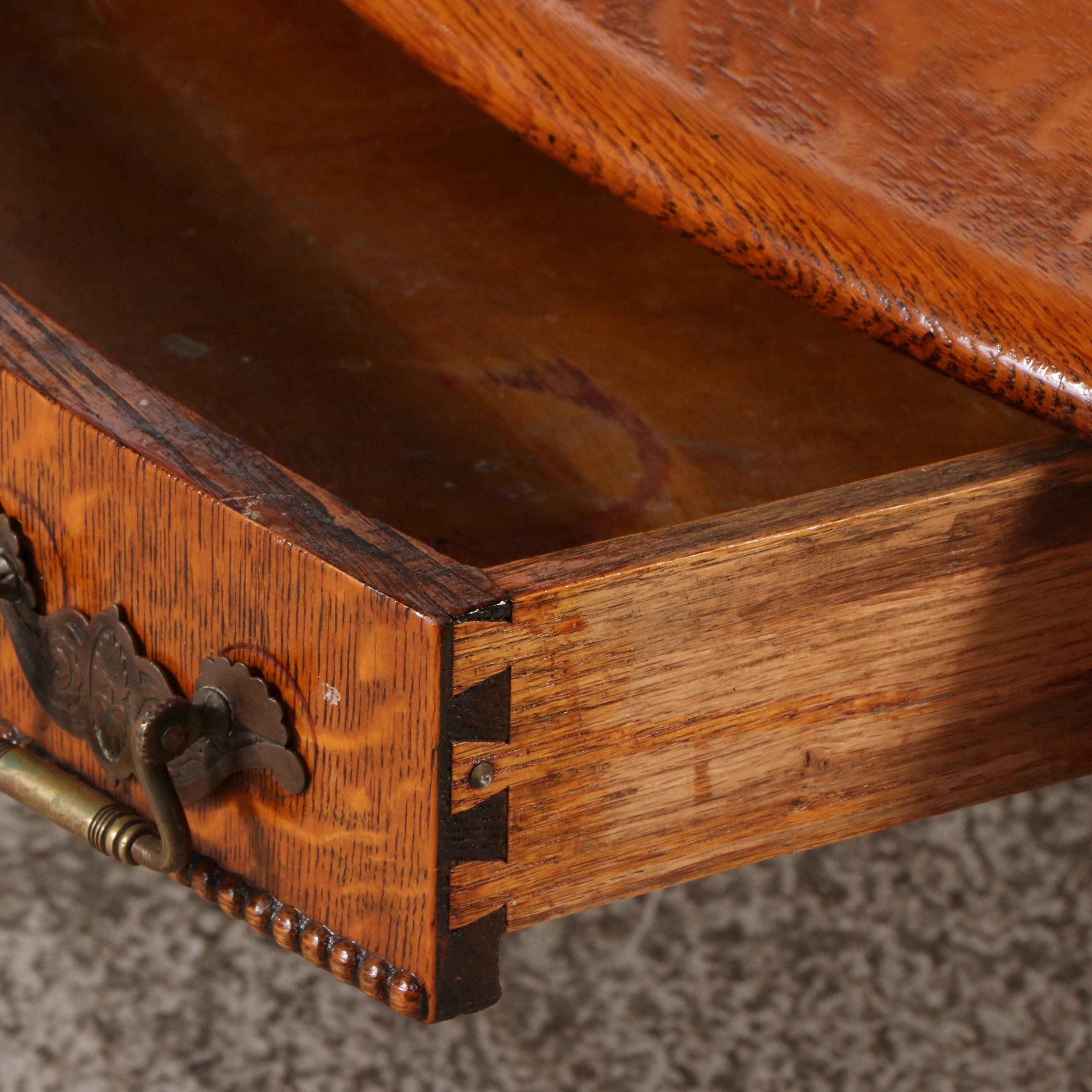 Victorian Quartersawn Oak Coffee Table