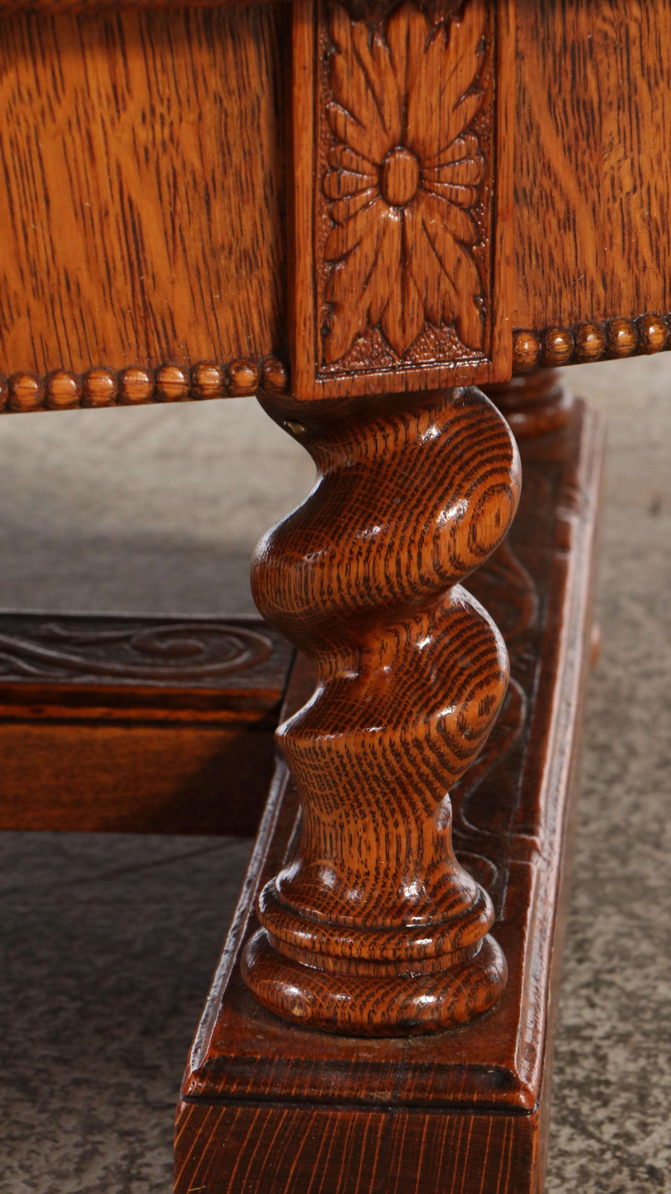 Victorian Quartersawn Oak Coffee Table