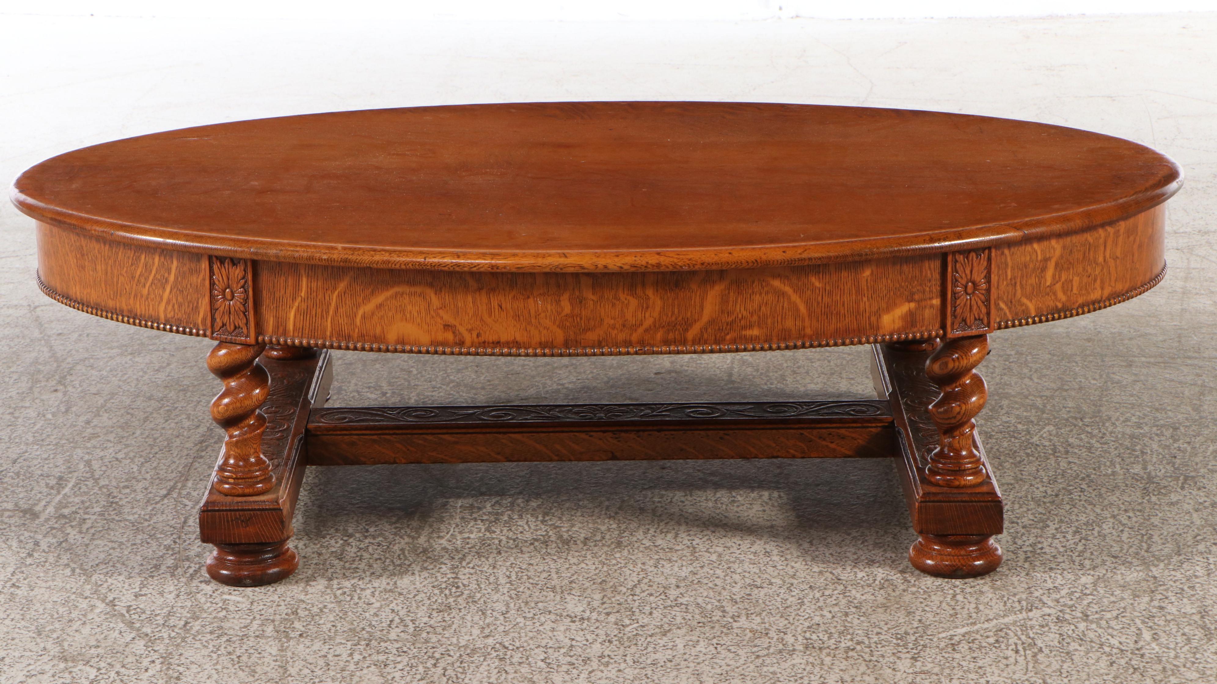 Victorian Quartersawn Oak Coffee Table