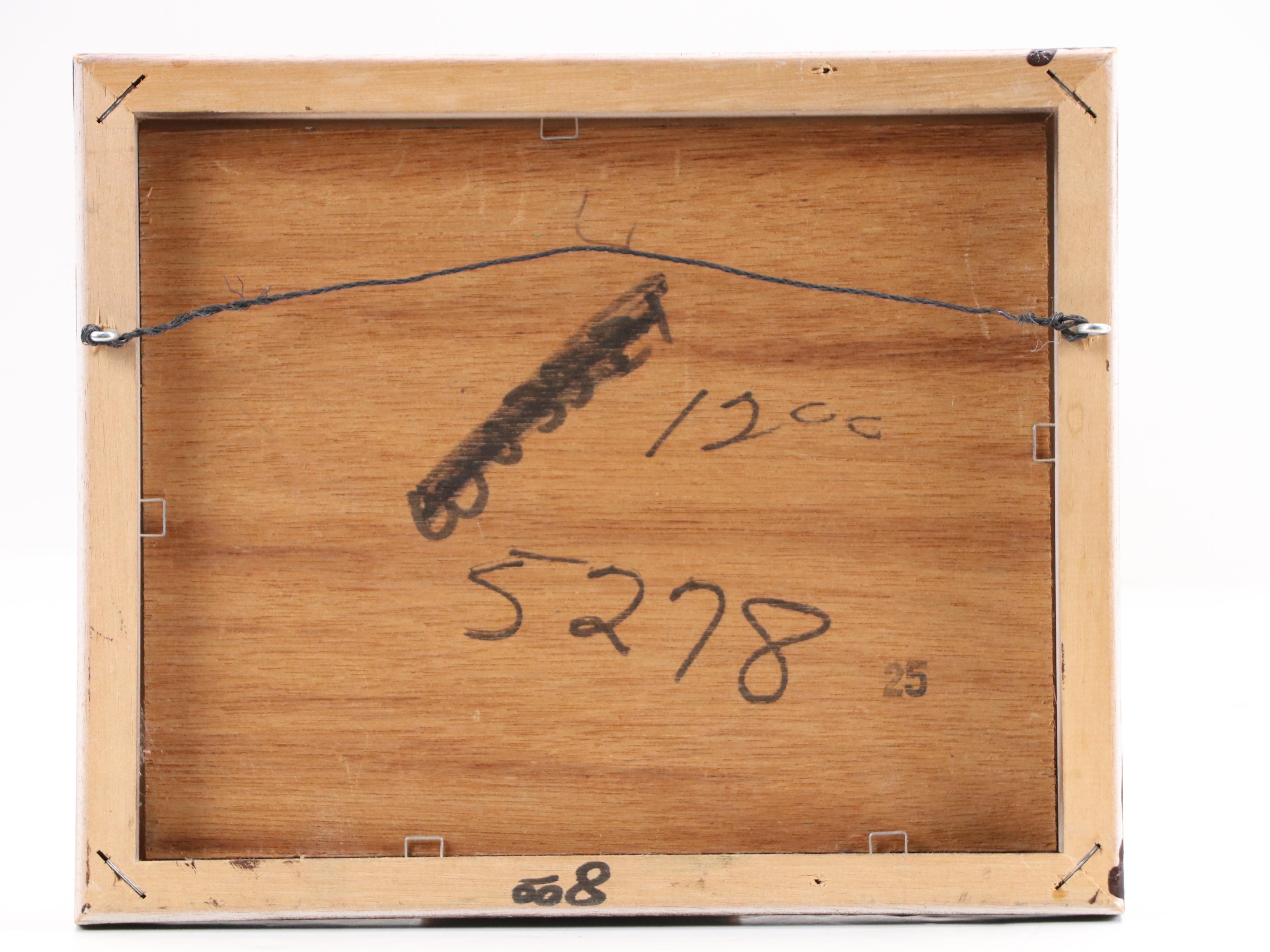 Oil Painting of Seashore with Framed Knot Collection