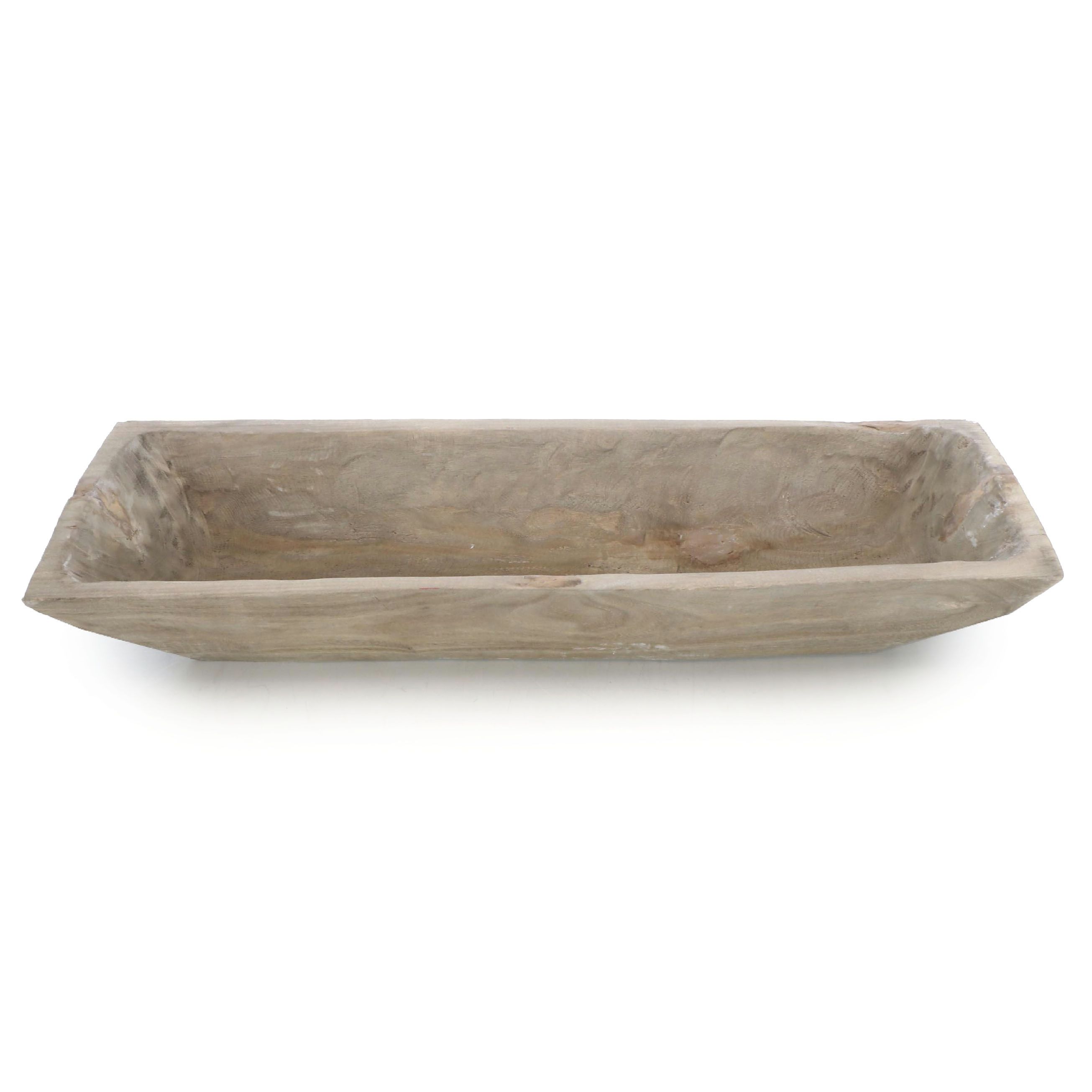 Primitive Style Wooden Trench Bowl
