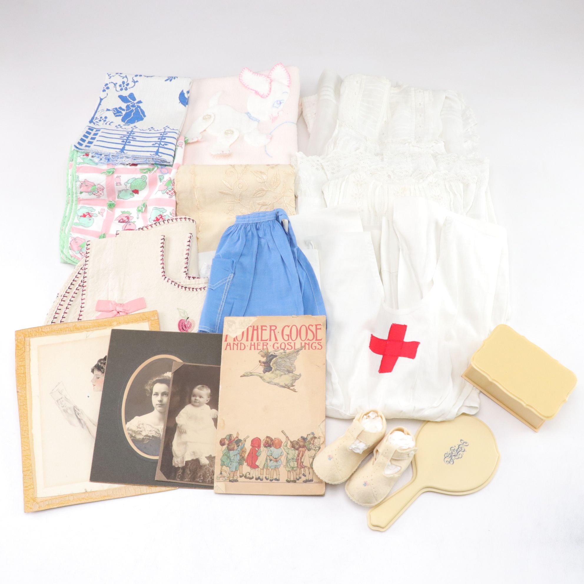 Mother Goose & Her Goslings" Storybook with Doll Clothes & More