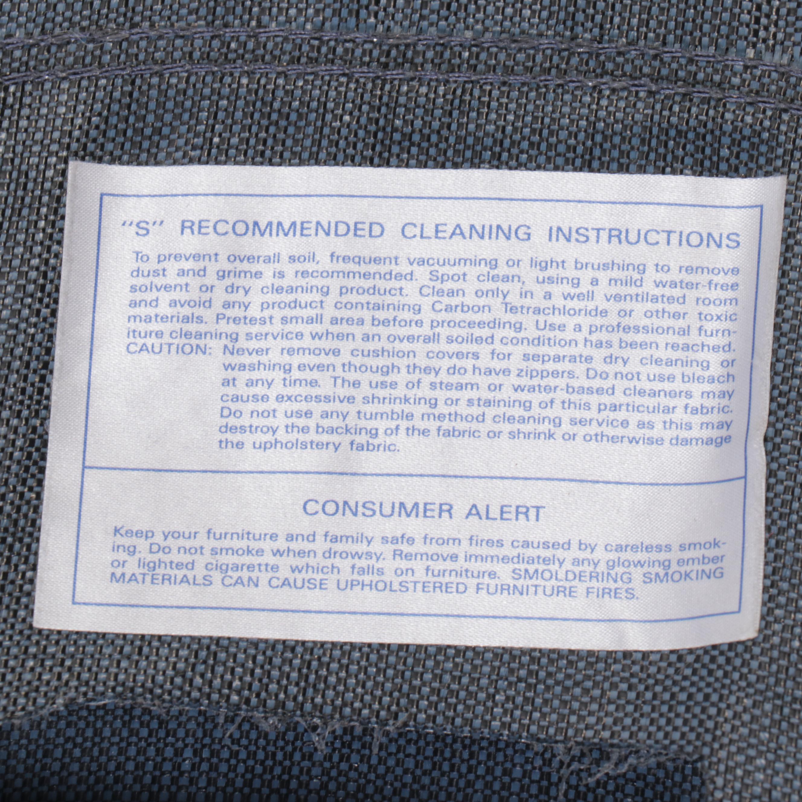 Ellis Home Furnishings Striped Upholstered Sleeper Settee