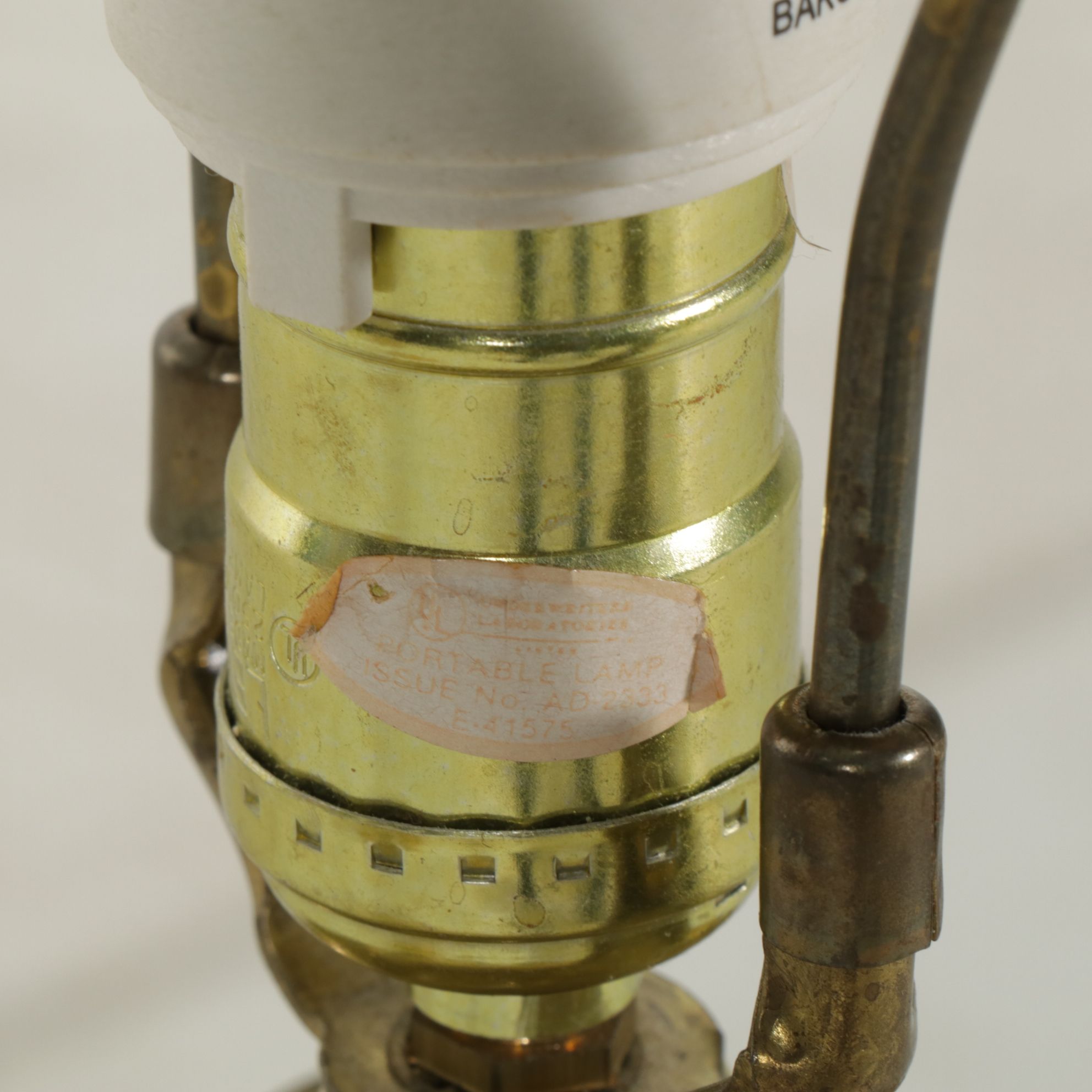 Pair of Etched Glass and Brass Table Lamps with Silk Shades, Late 20th Century