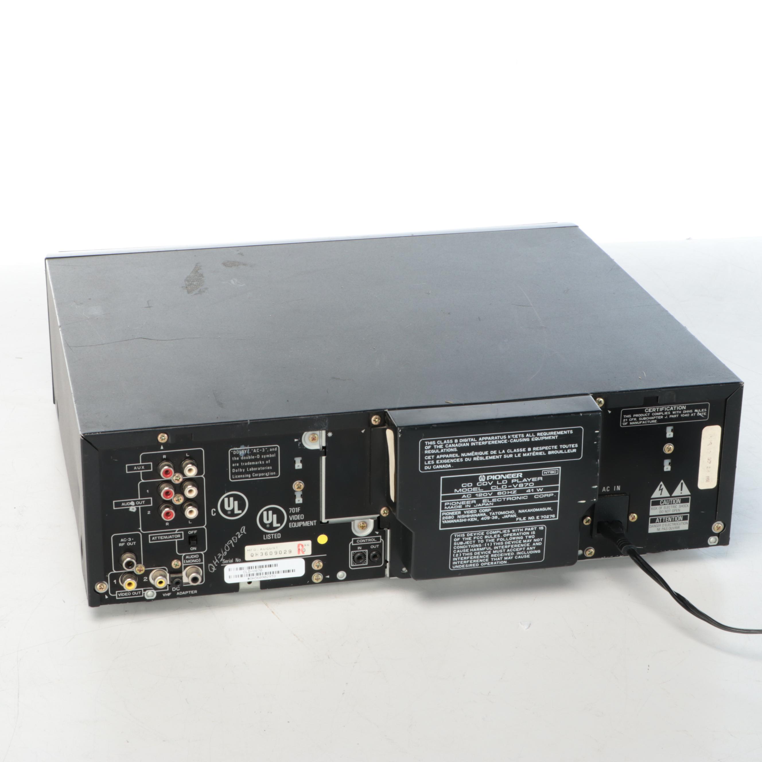 Pioneer CLD-V870 CD Player