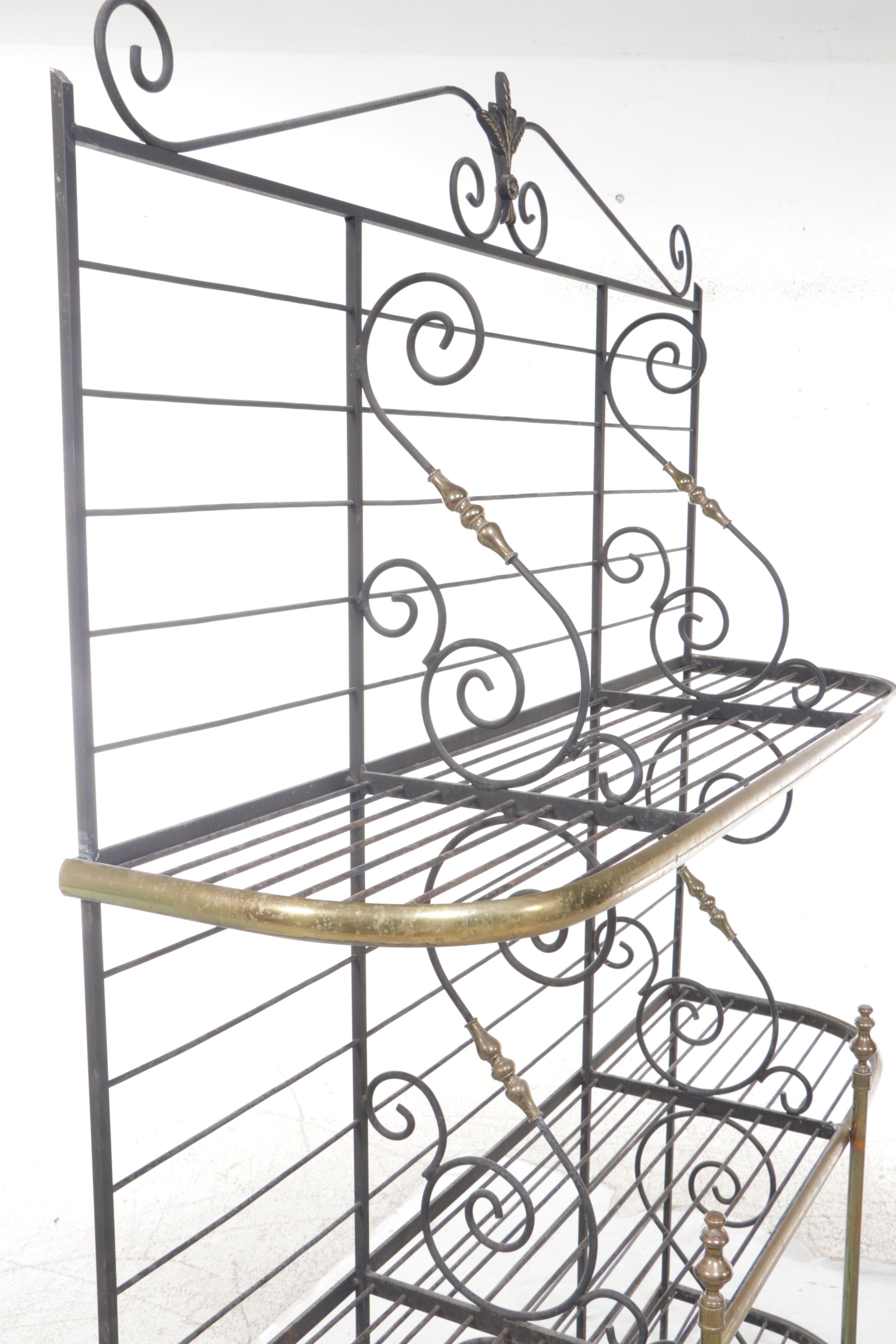 Wrought Metal Étagère Bookcase, Late 20th Century