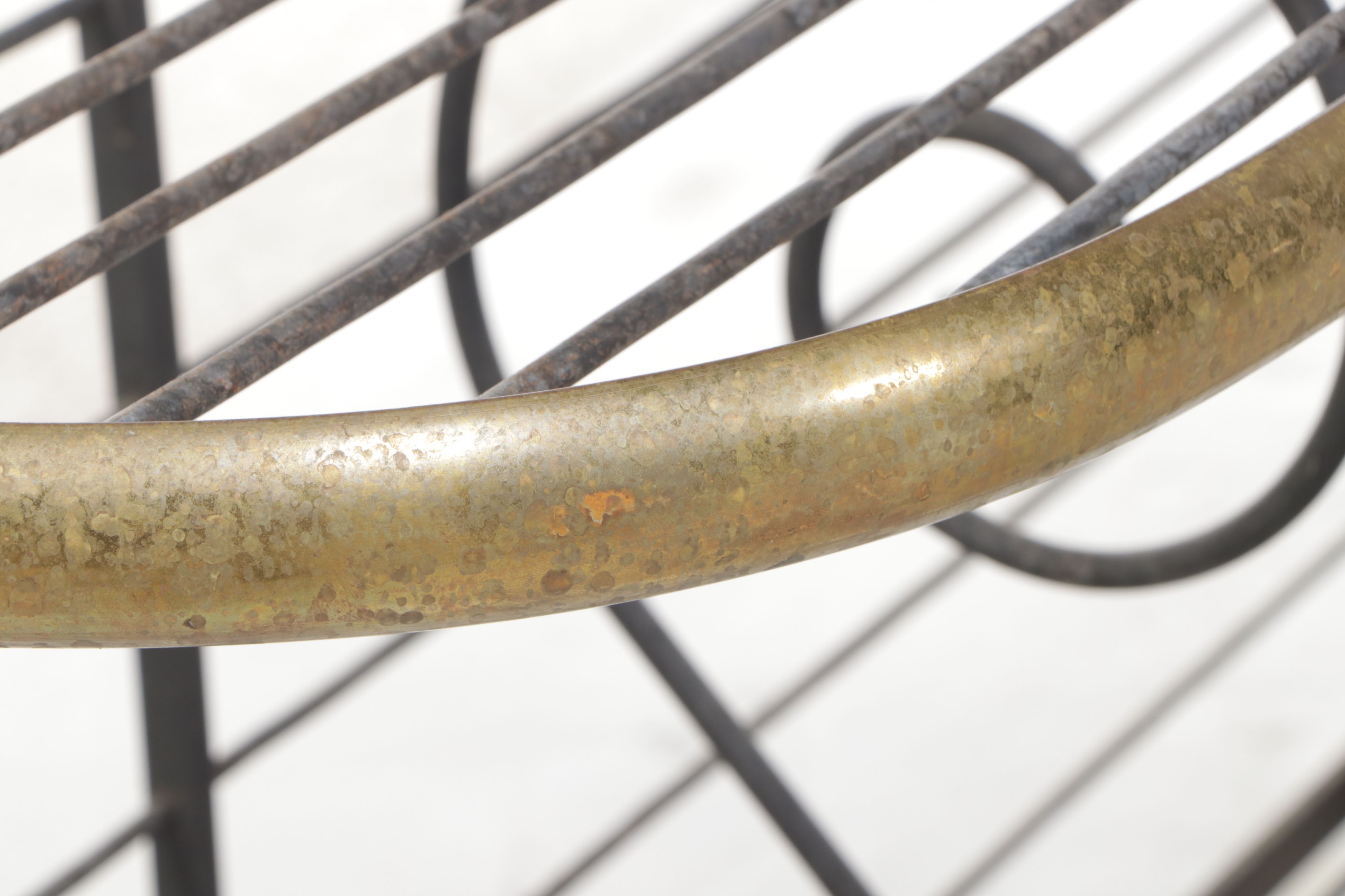 Wrought Metal Étagère Bookcase, Late 20th Century