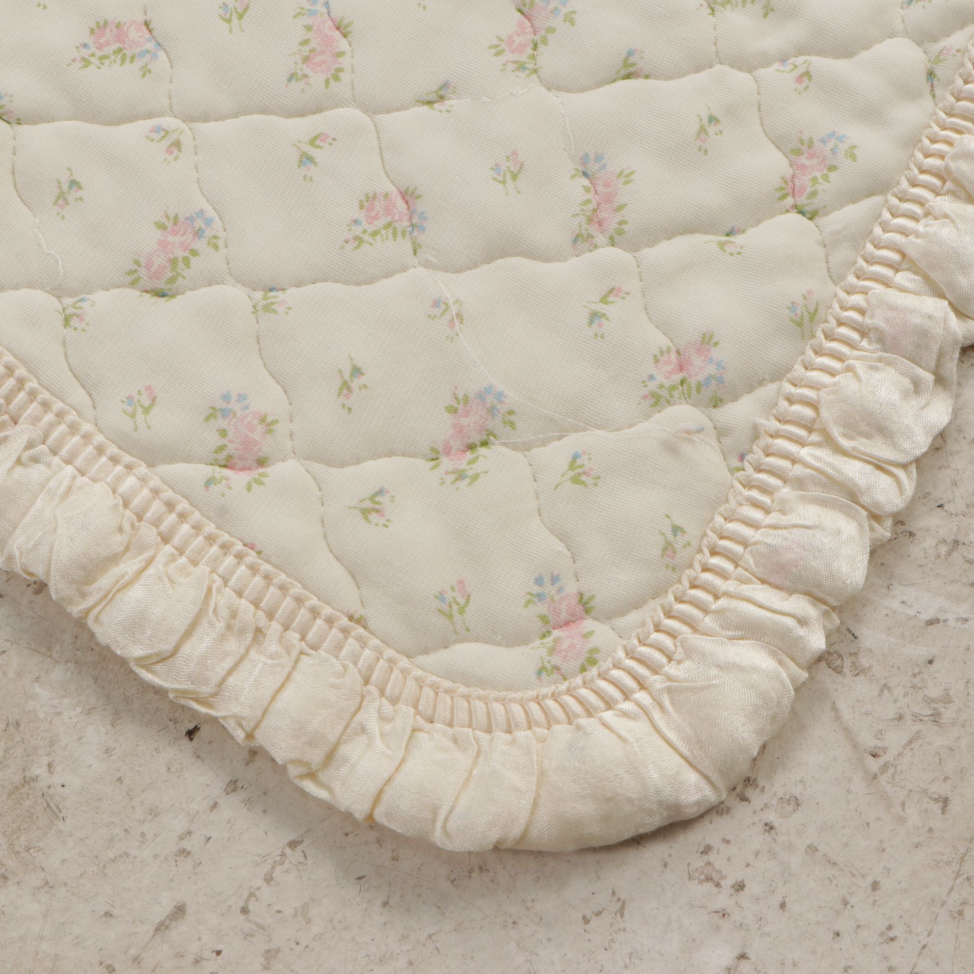 Handmade Quilted Baby Blankets in Hues of Pink, Periwinkle and Floral Creme