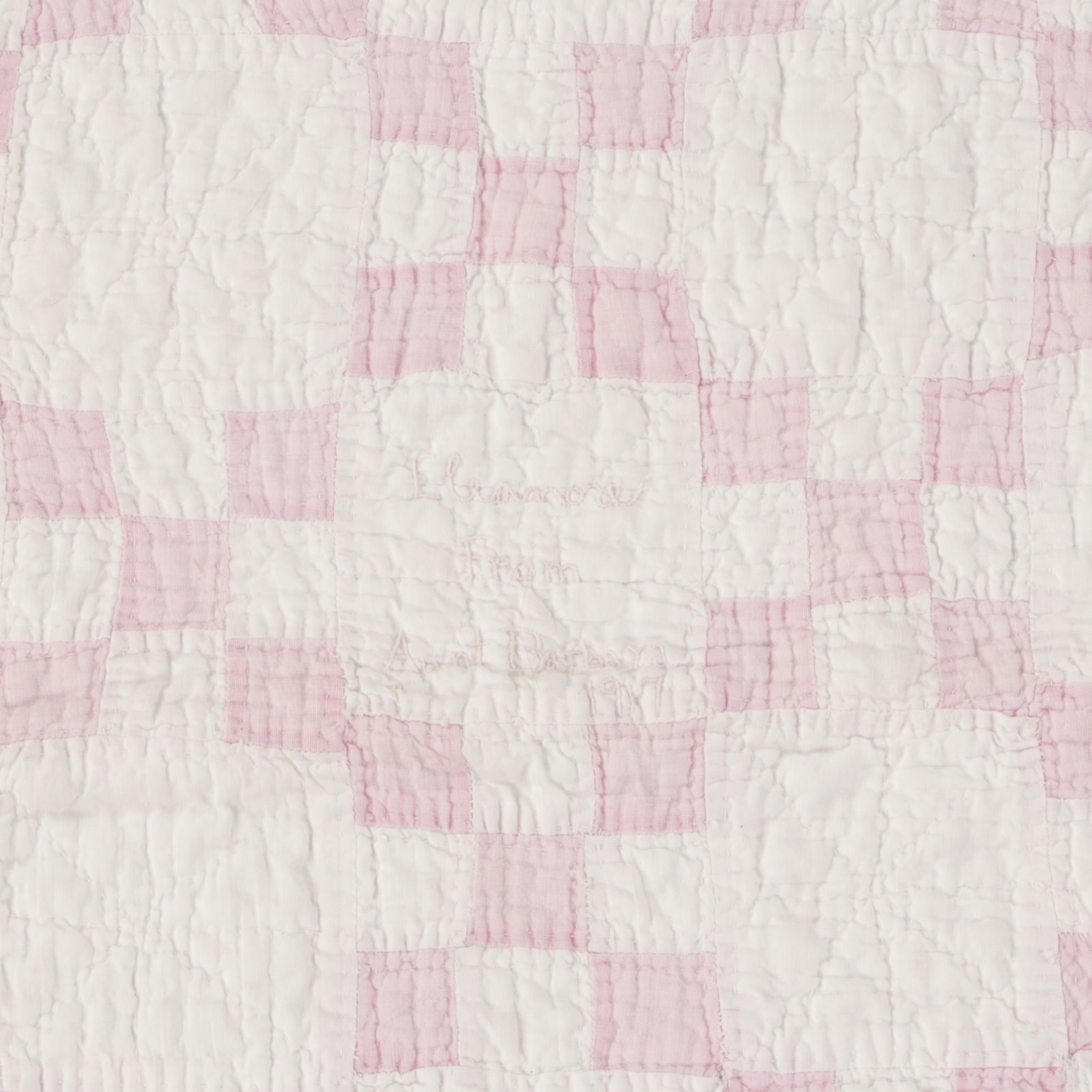 Handmade Quilted Baby Blankets in Hues of Pink, Periwinkle and Floral Creme