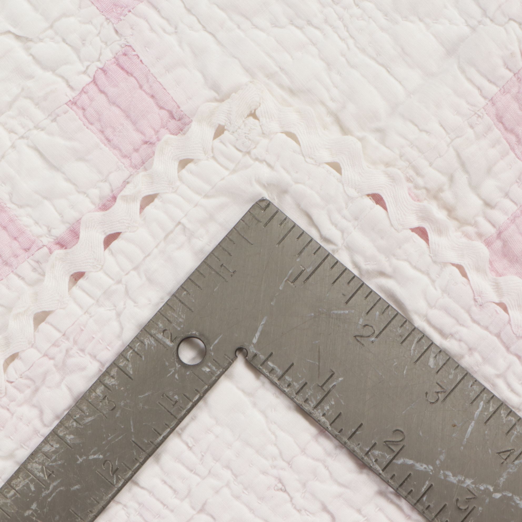 Handmade Quilted Baby Blankets in Hues of Pink, Periwinkle and Floral Creme