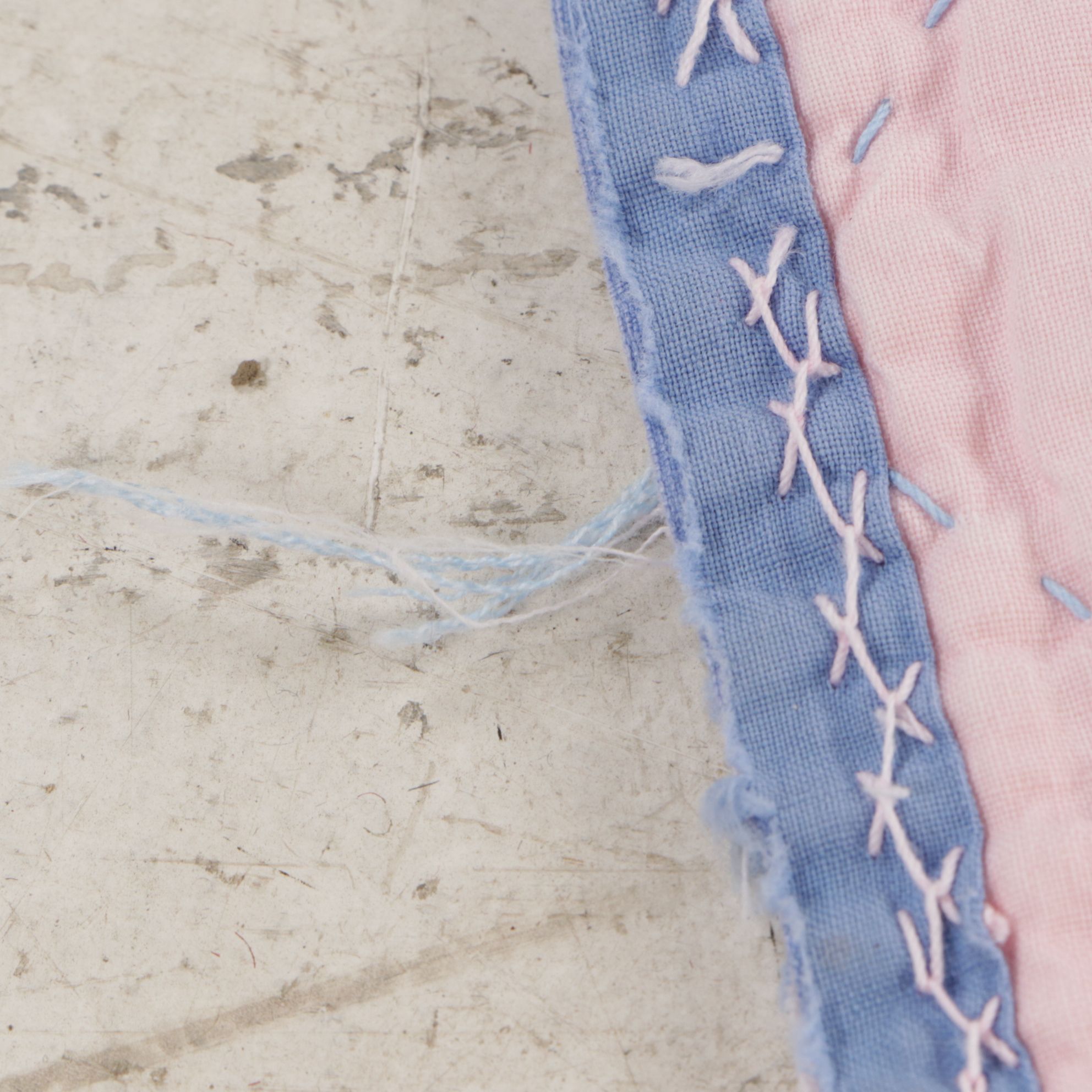 Handmade Quilted Baby Blankets in Hues of Pink, Periwinkle and Floral Creme