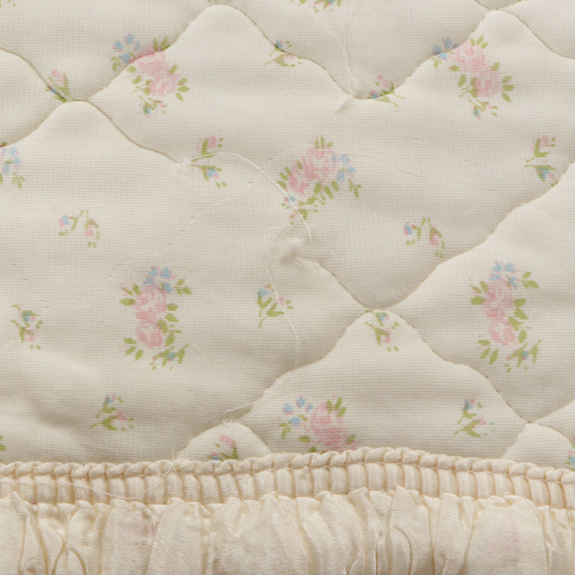 Handmade Quilted Baby Blankets in Hues of Pink, Periwinkle and Floral Creme