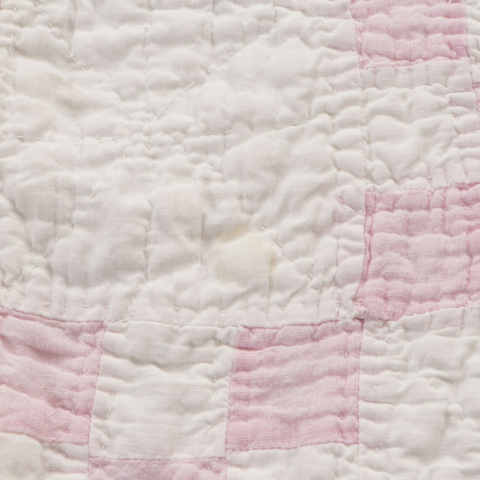 Handmade Quilted Baby Blankets in Hues of Pink, Periwinkle and Floral Creme