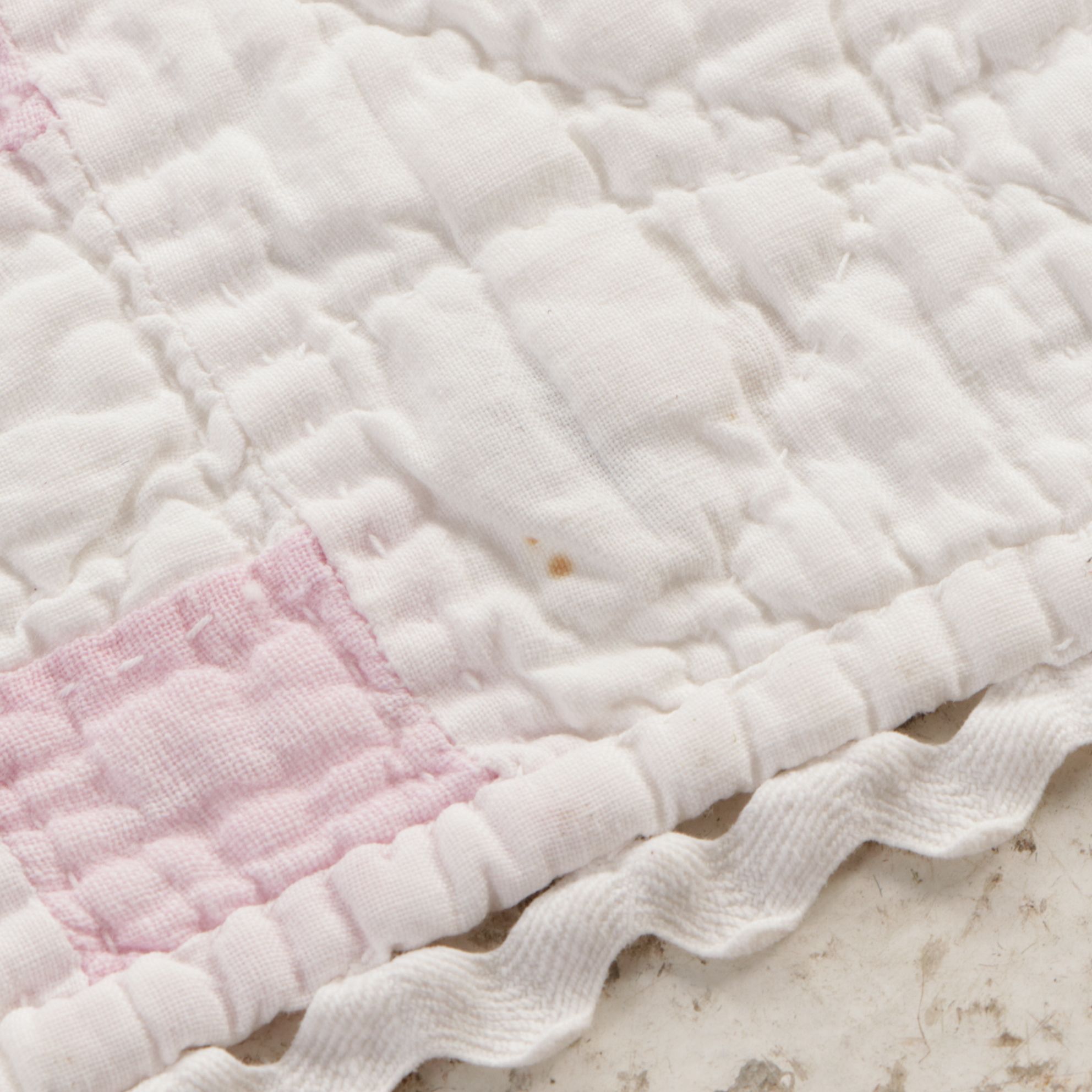 Handmade Quilted Baby Blankets in Hues of Pink, Periwinkle and Floral Creme