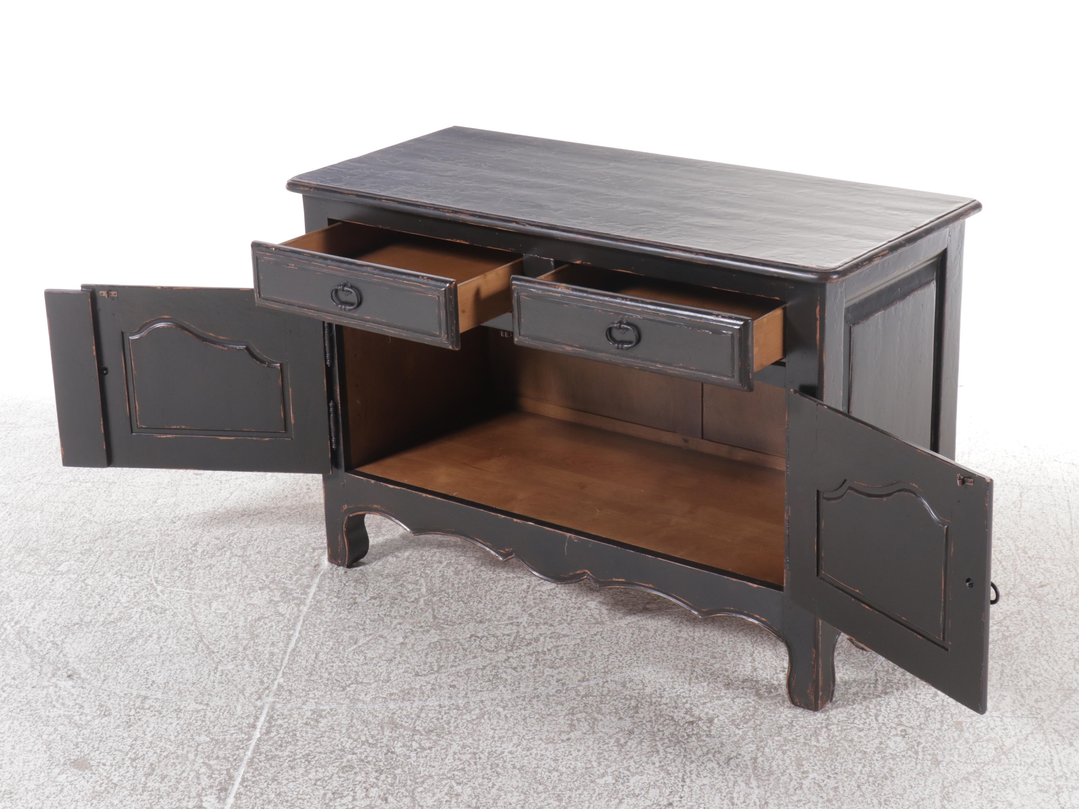 Woodland French Provincial Style Painted Wood Sideboard