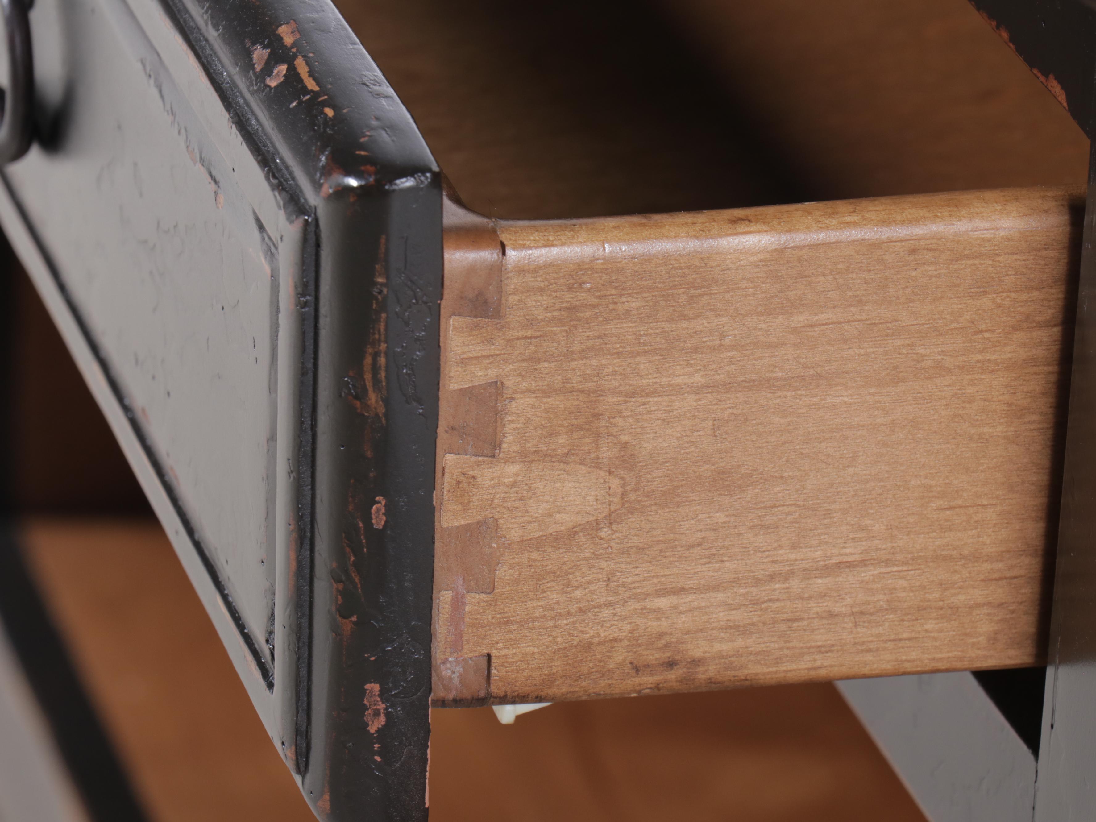 Woodland French Provincial Style Painted Wood Sideboard