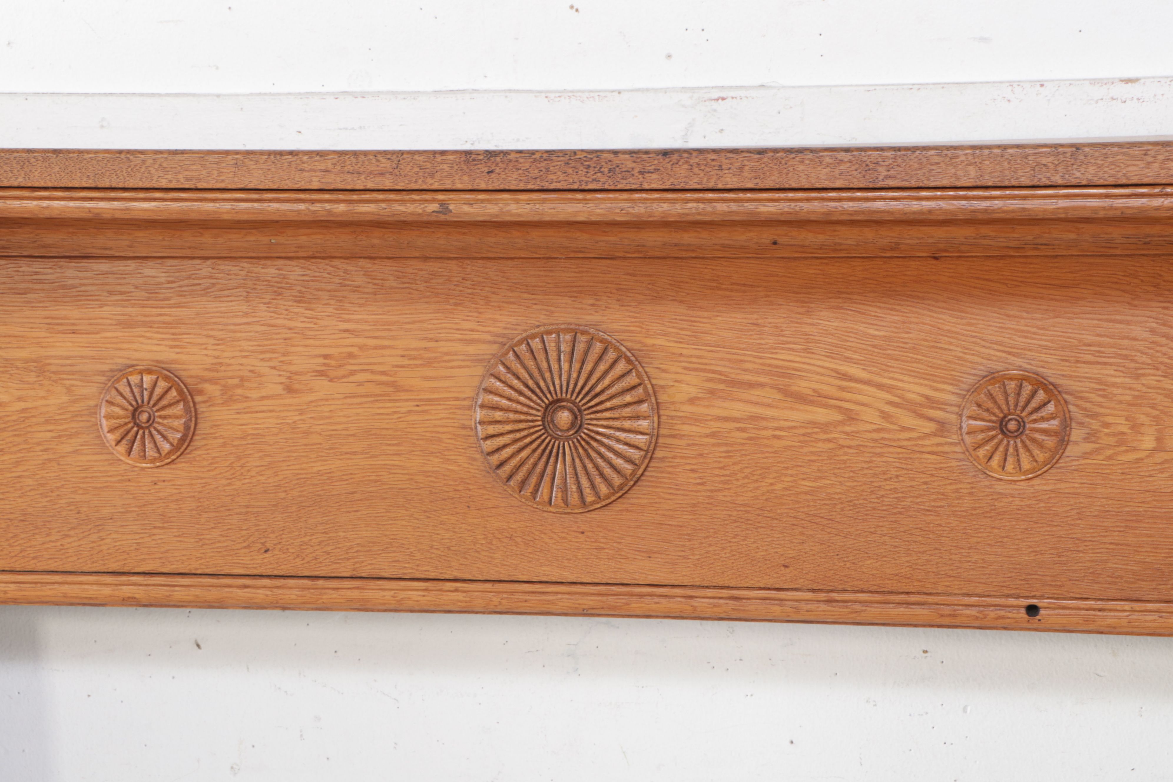 Craftsman Oak Fireplace Mantel, Early 20th Century