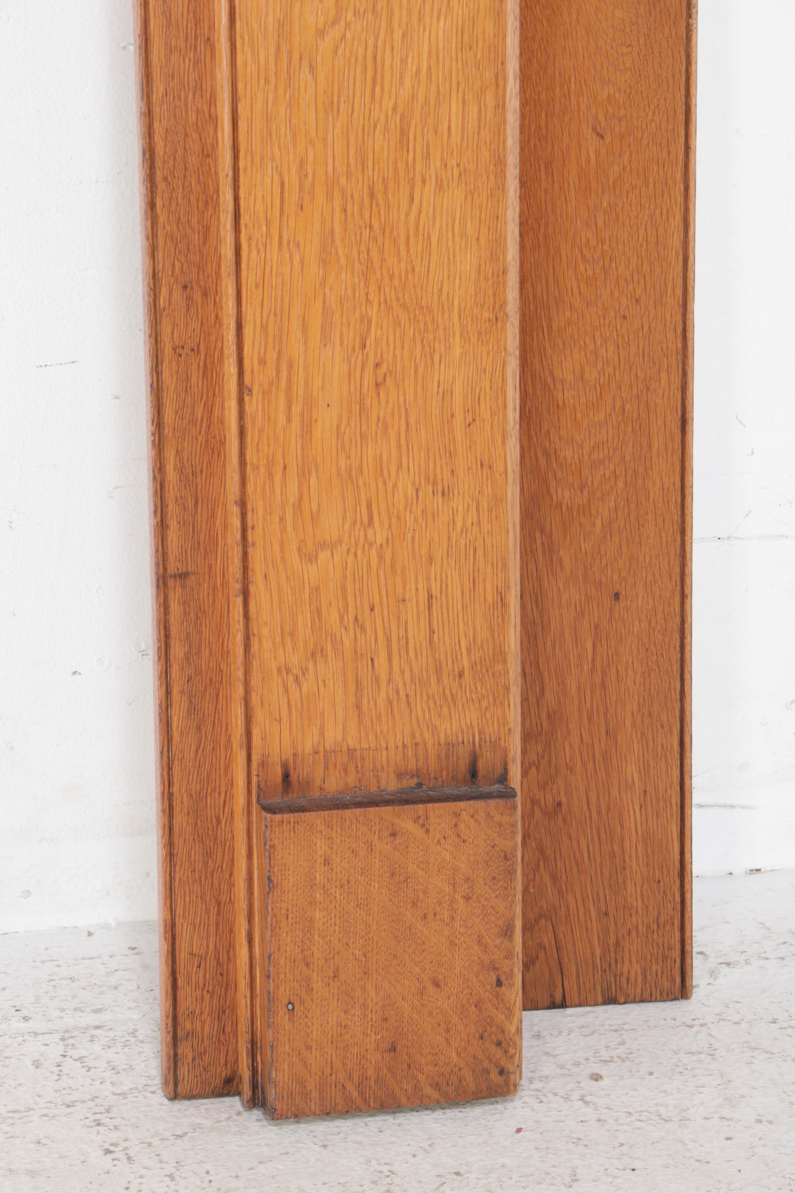 Craftsman Oak Fireplace Mantel, Early 20th Century