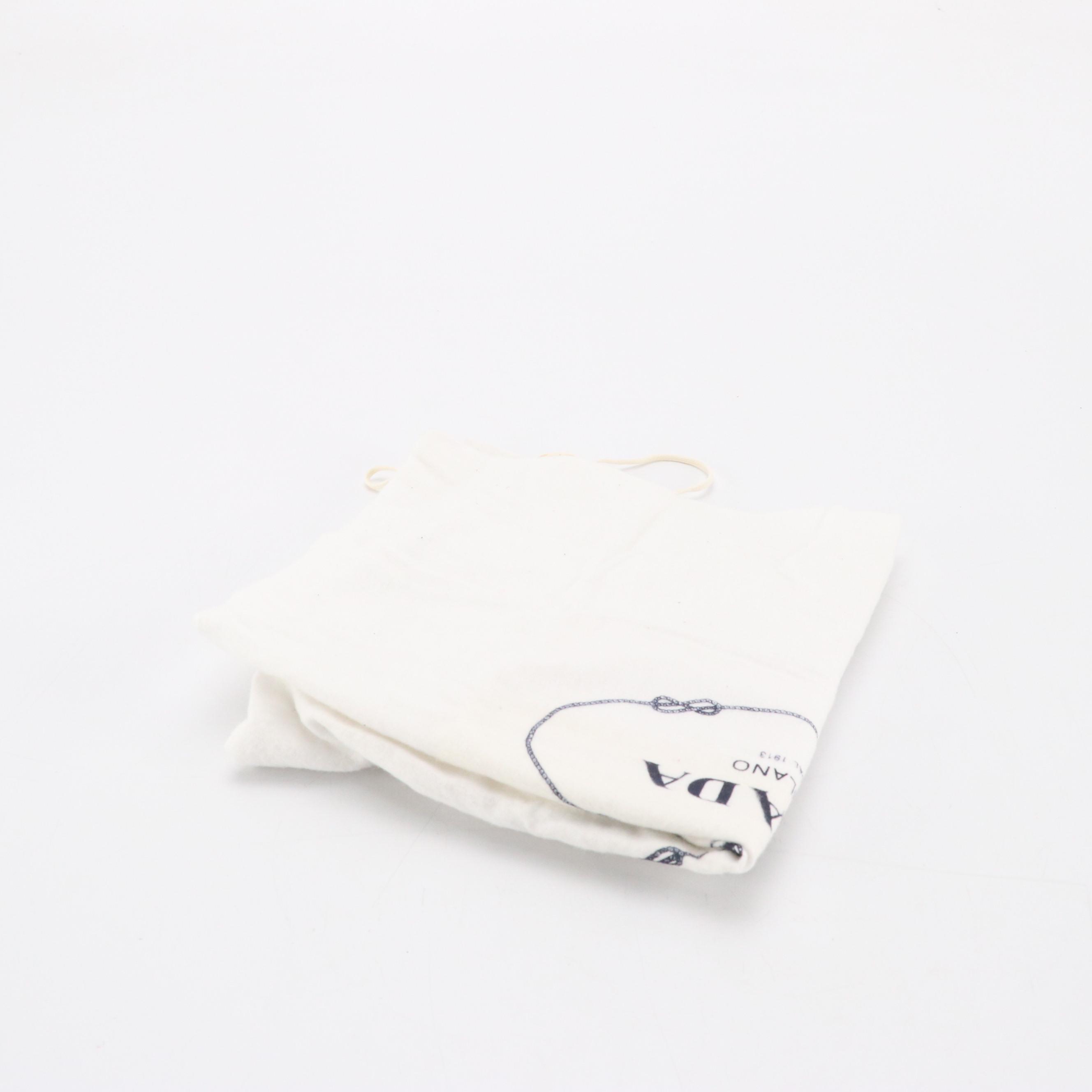 Prada Pochette BP0203 in Diamond Pleated Moro Nylon