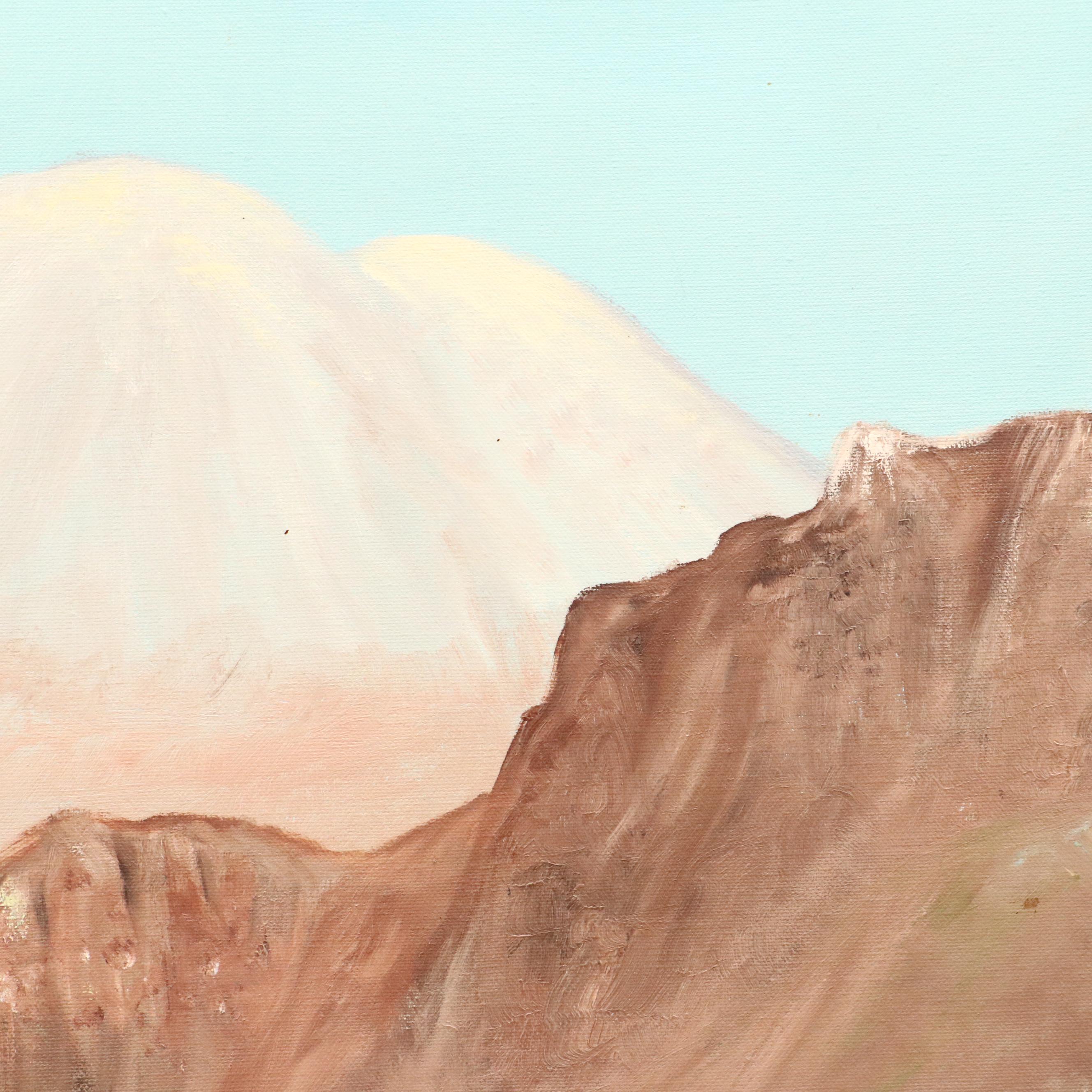 D. Wilcox Western American Landscape Oil Painting