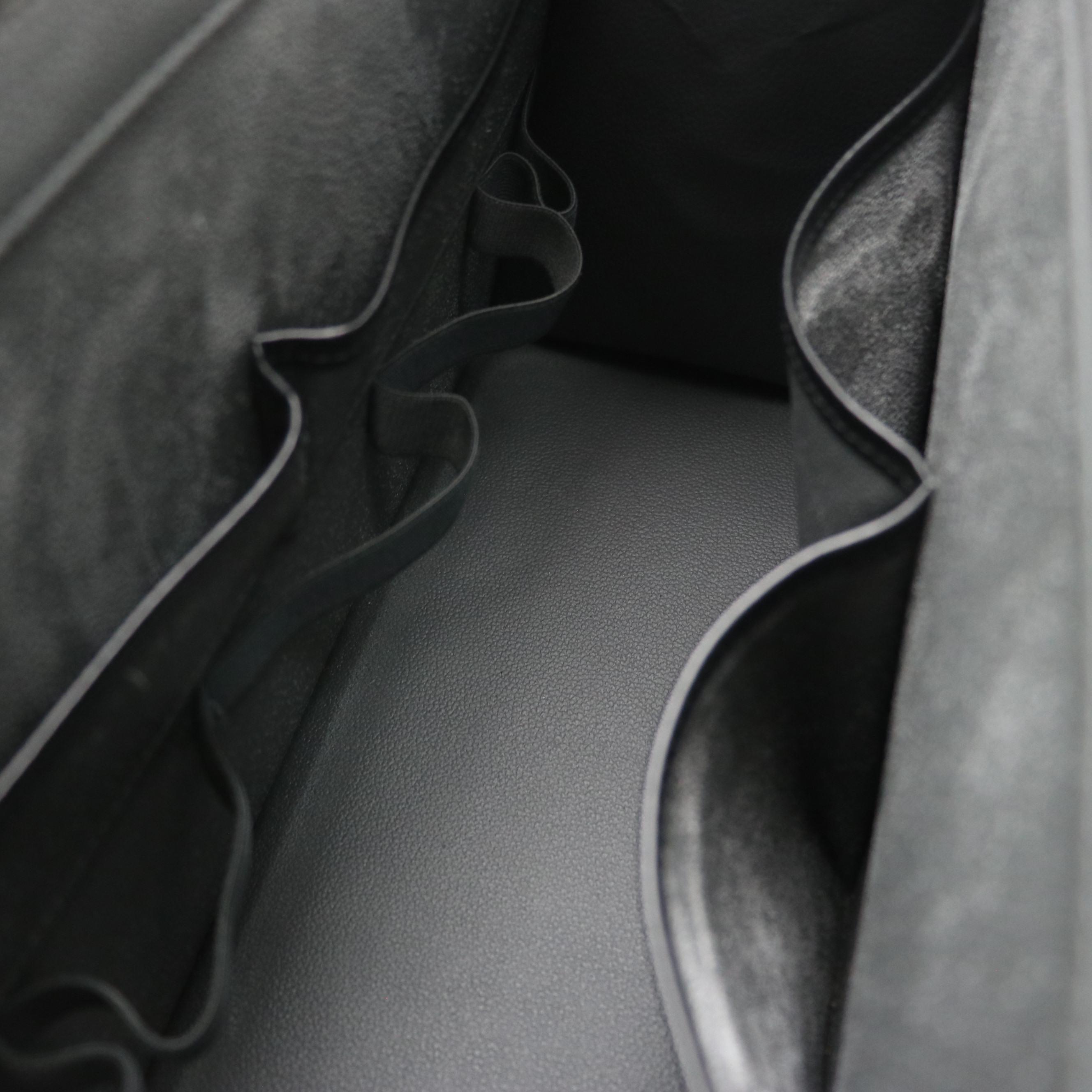 Louis Vuitton Riviera Handbag in Black Epi and Smooth Leather