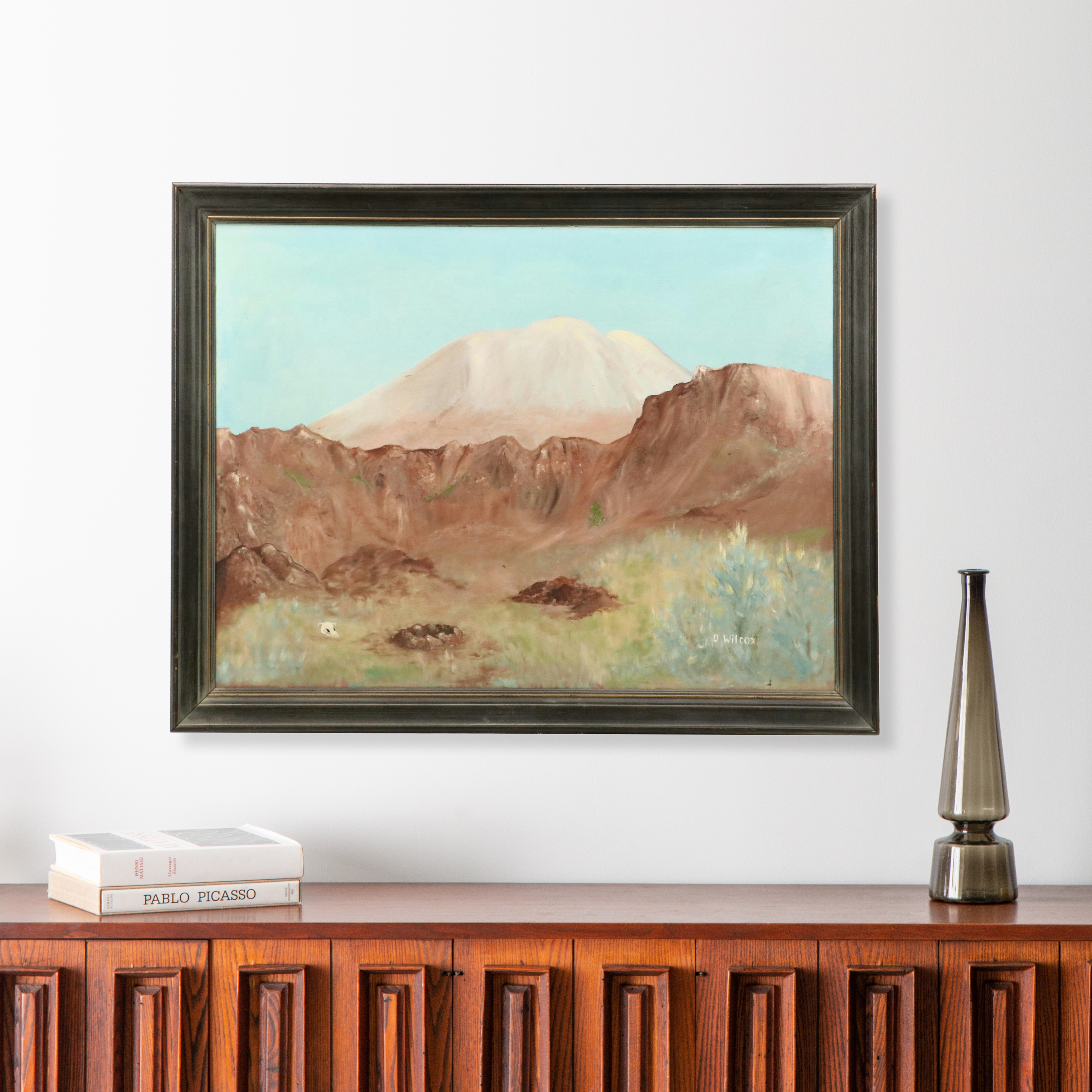 D. Wilcox Western American Landscape Oil Painting