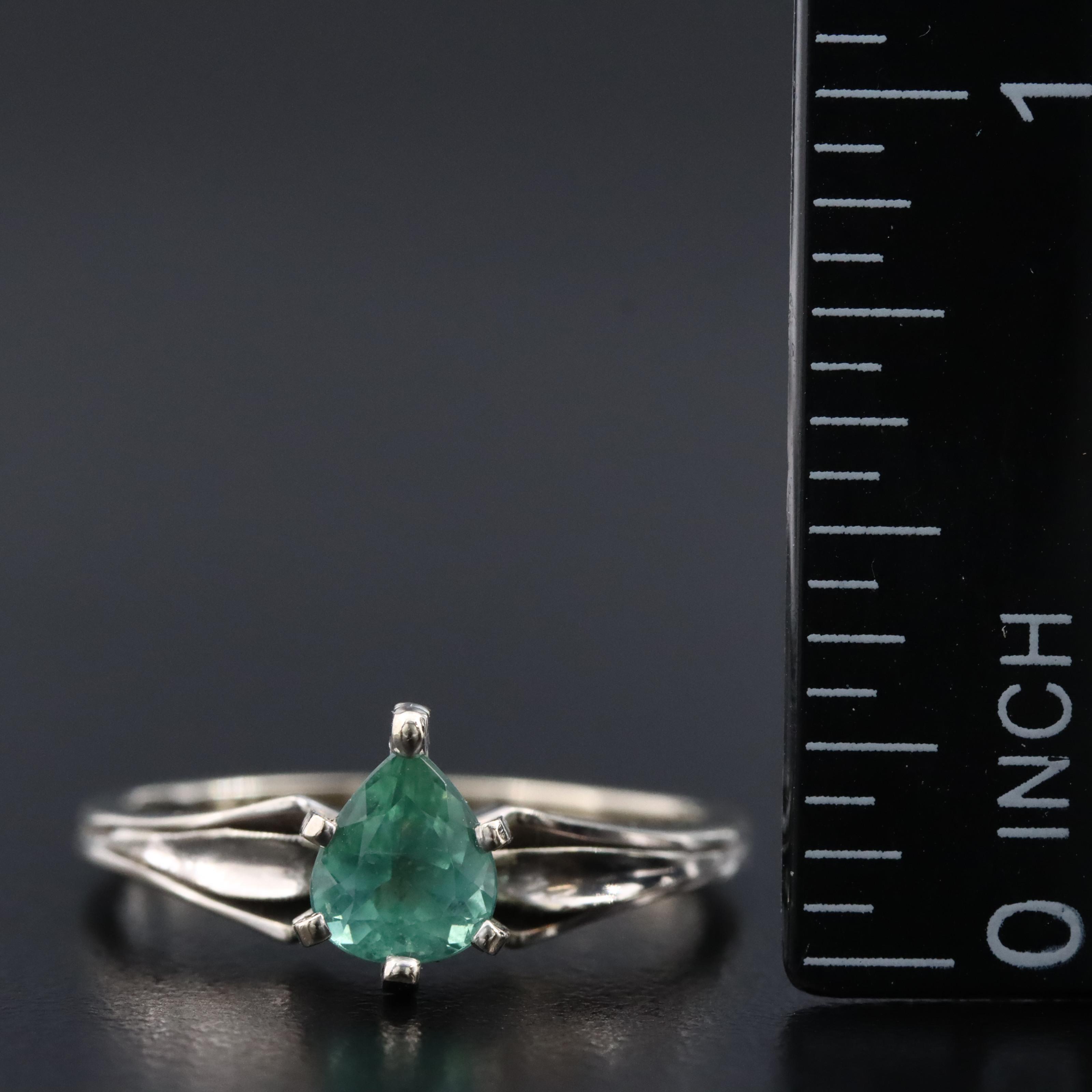 14K Tourmaline Solitaire Ring