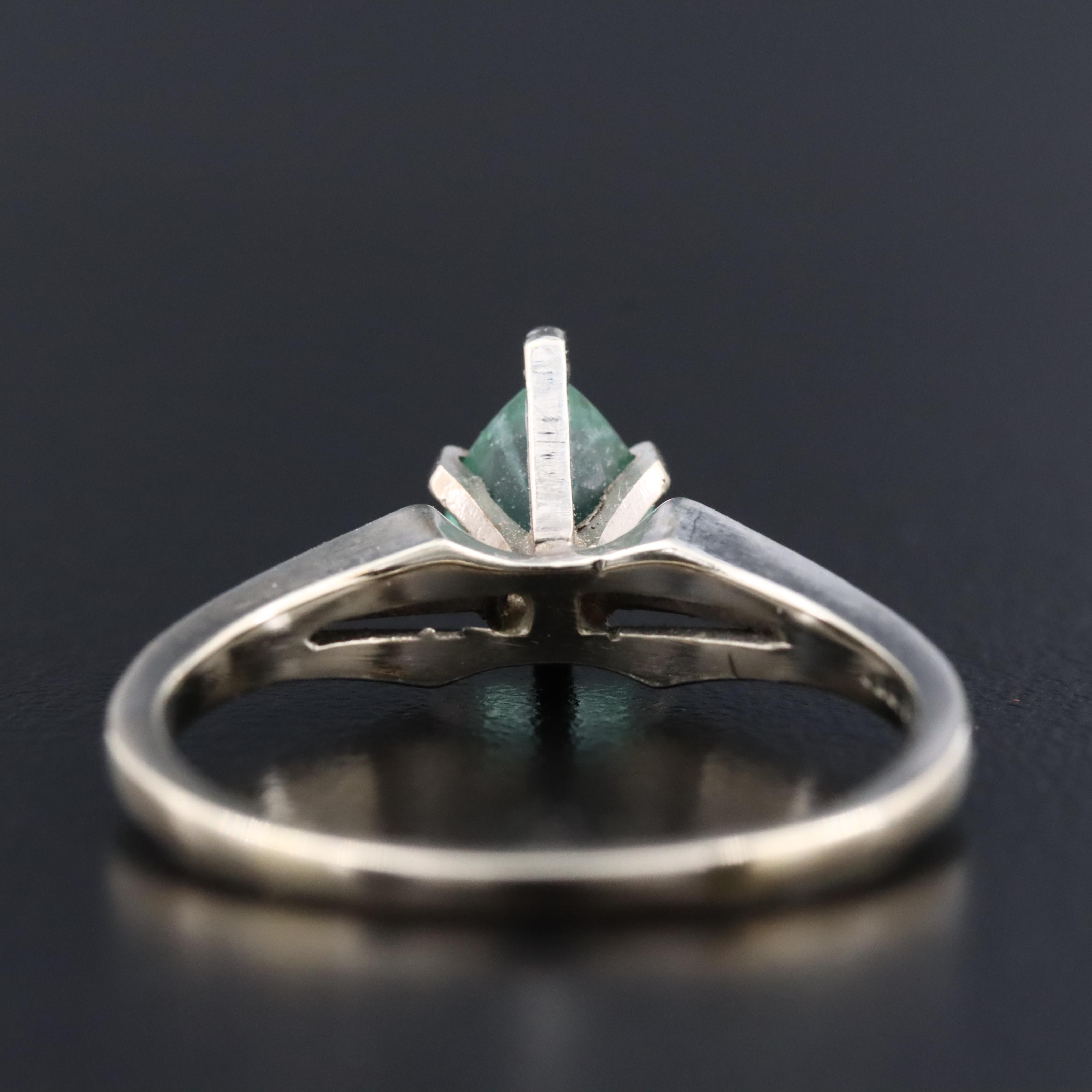 14K Tourmaline Solitaire Ring