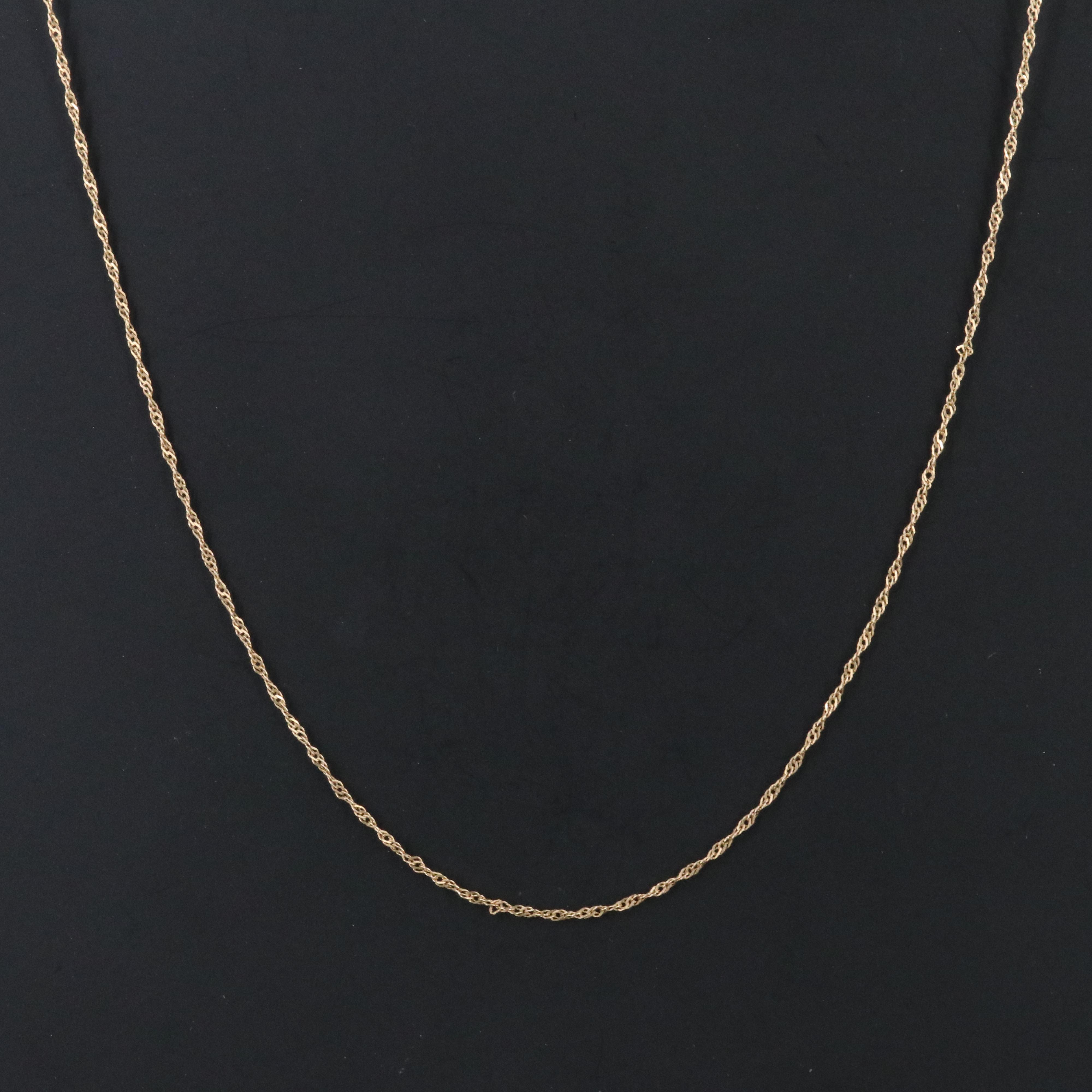 14K Singapore Chain Necklace