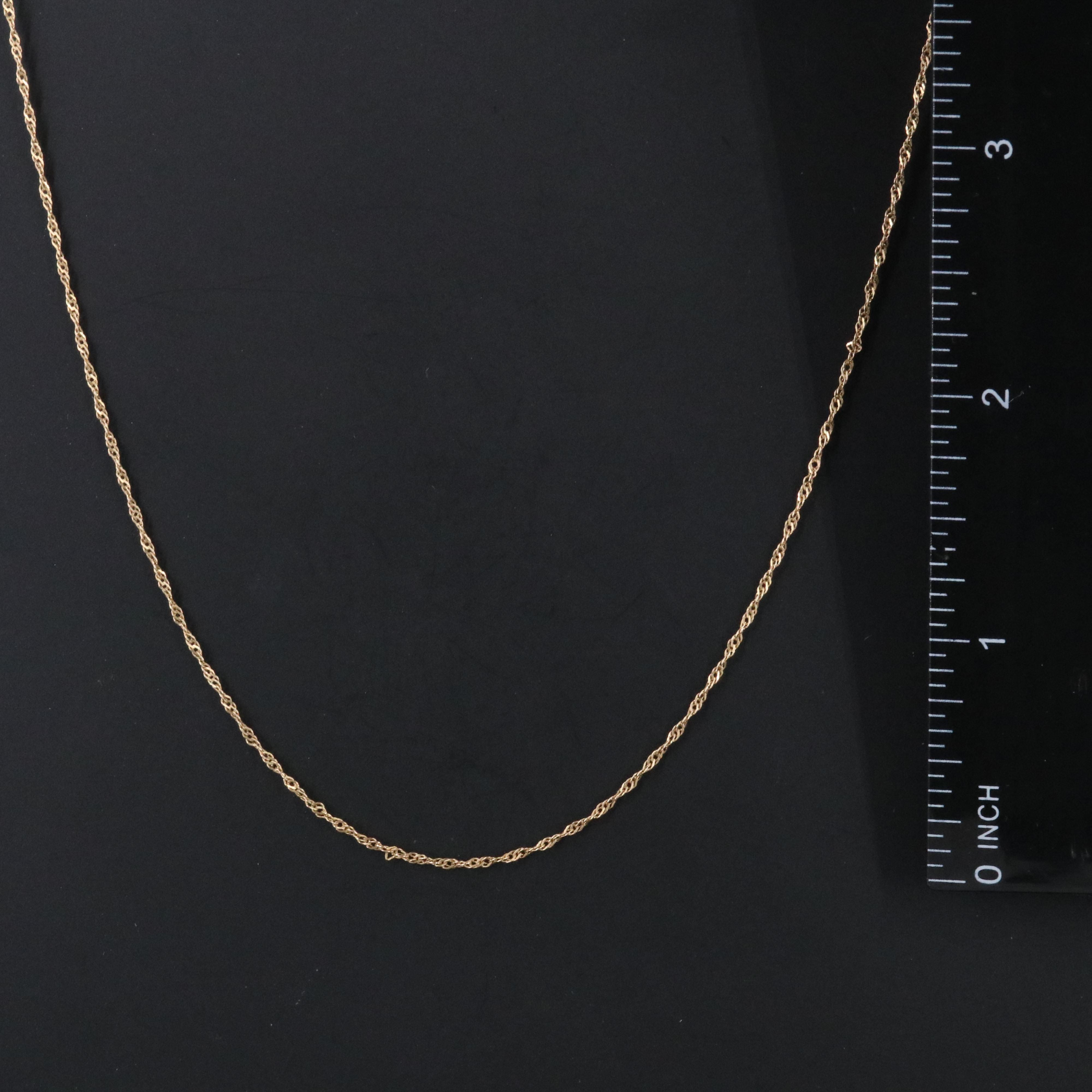 14K Singapore Chain Necklace