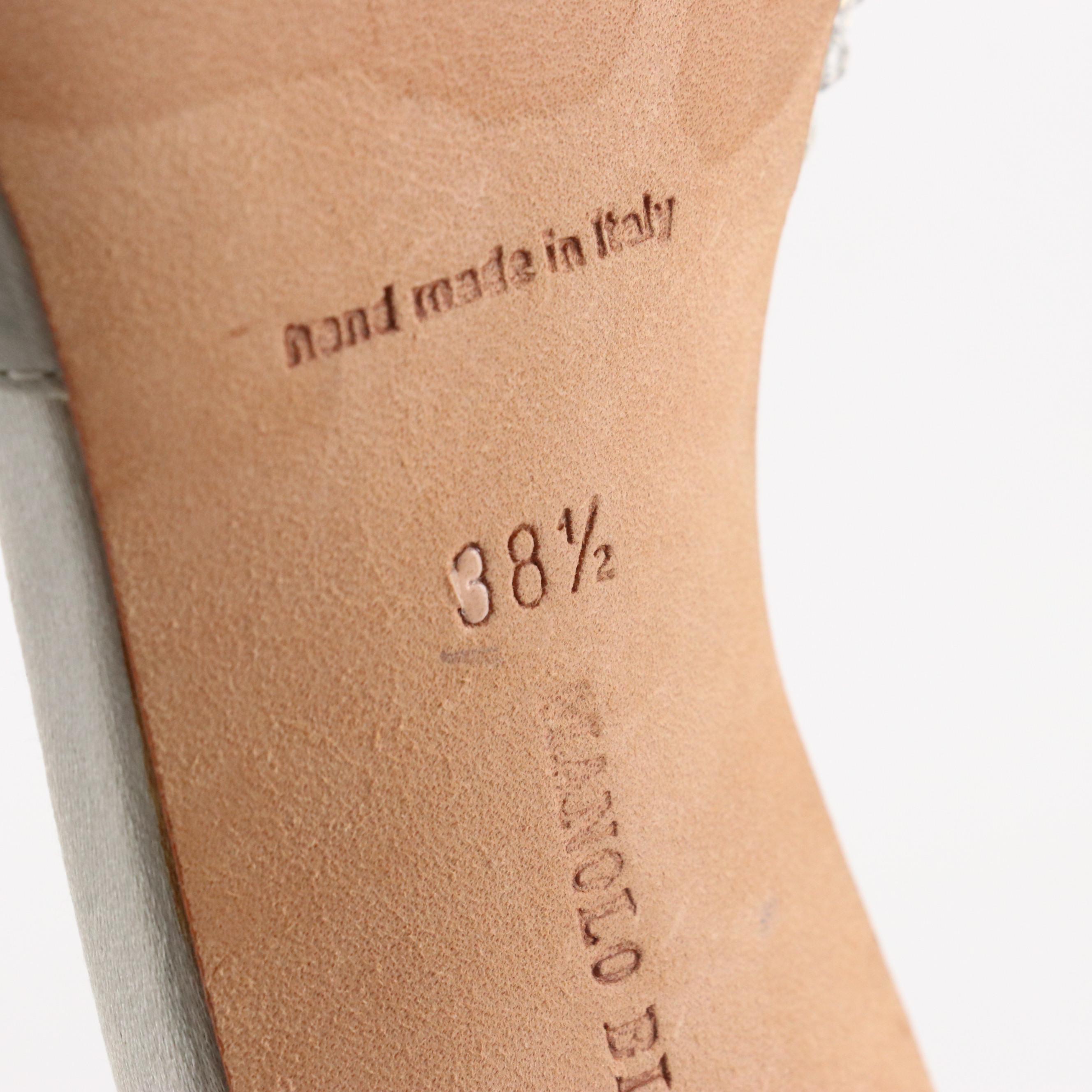 Malono Blahnik Rhinestone Embellished Pointed-Toe Slingbacks