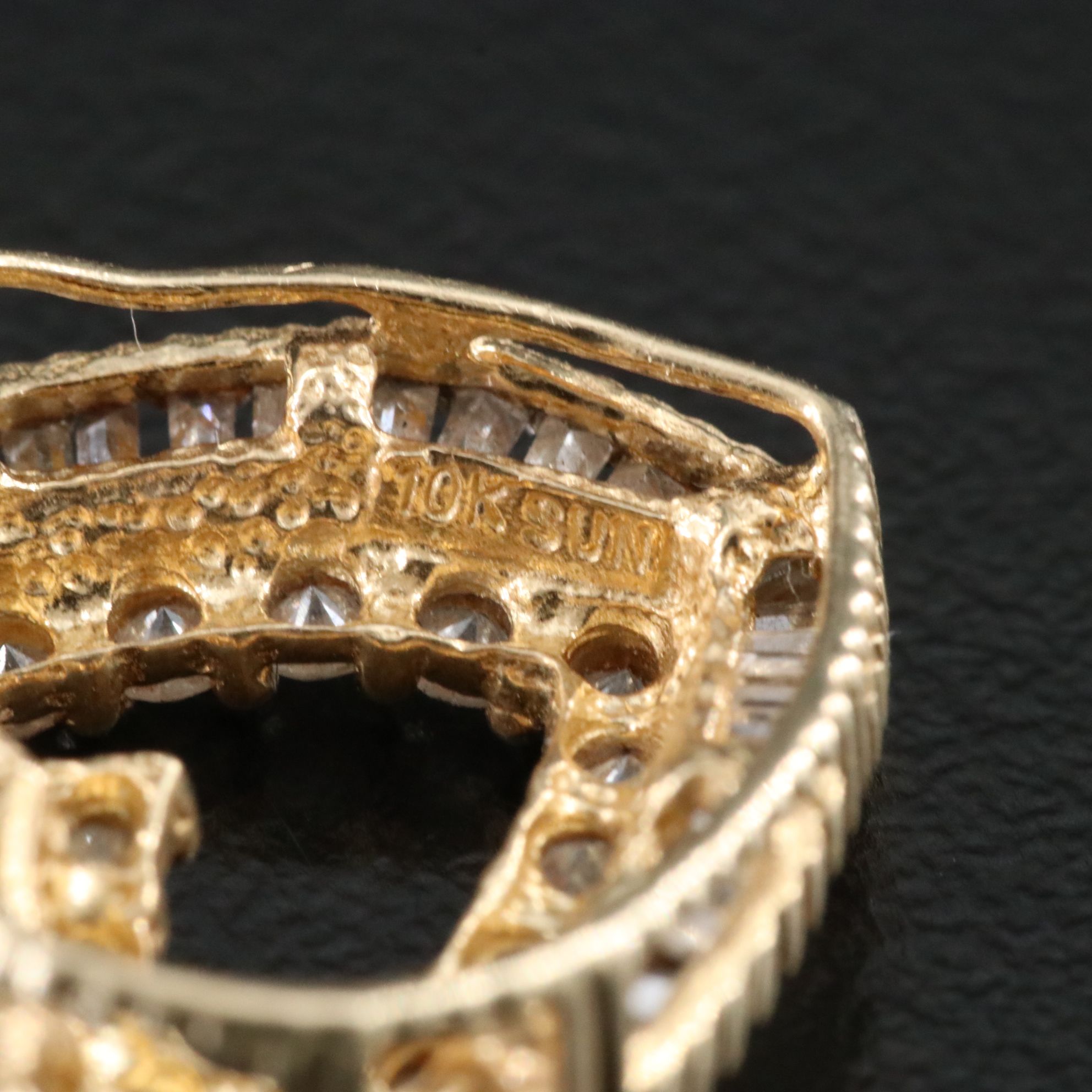 10K 0.68 CTW Diamond Heart Slide Pendant