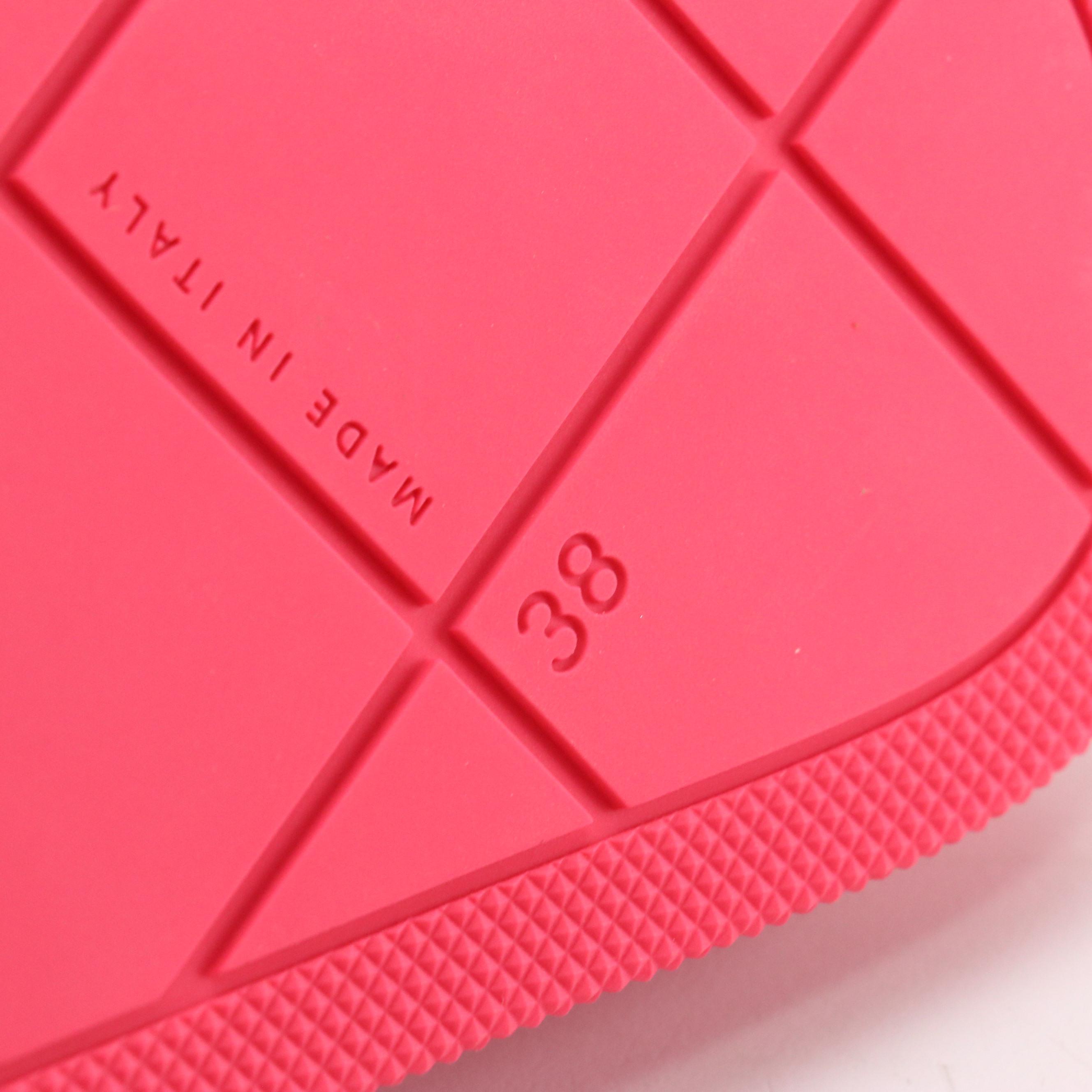 Bottega Veneta Pink Quilted Rubber Slides