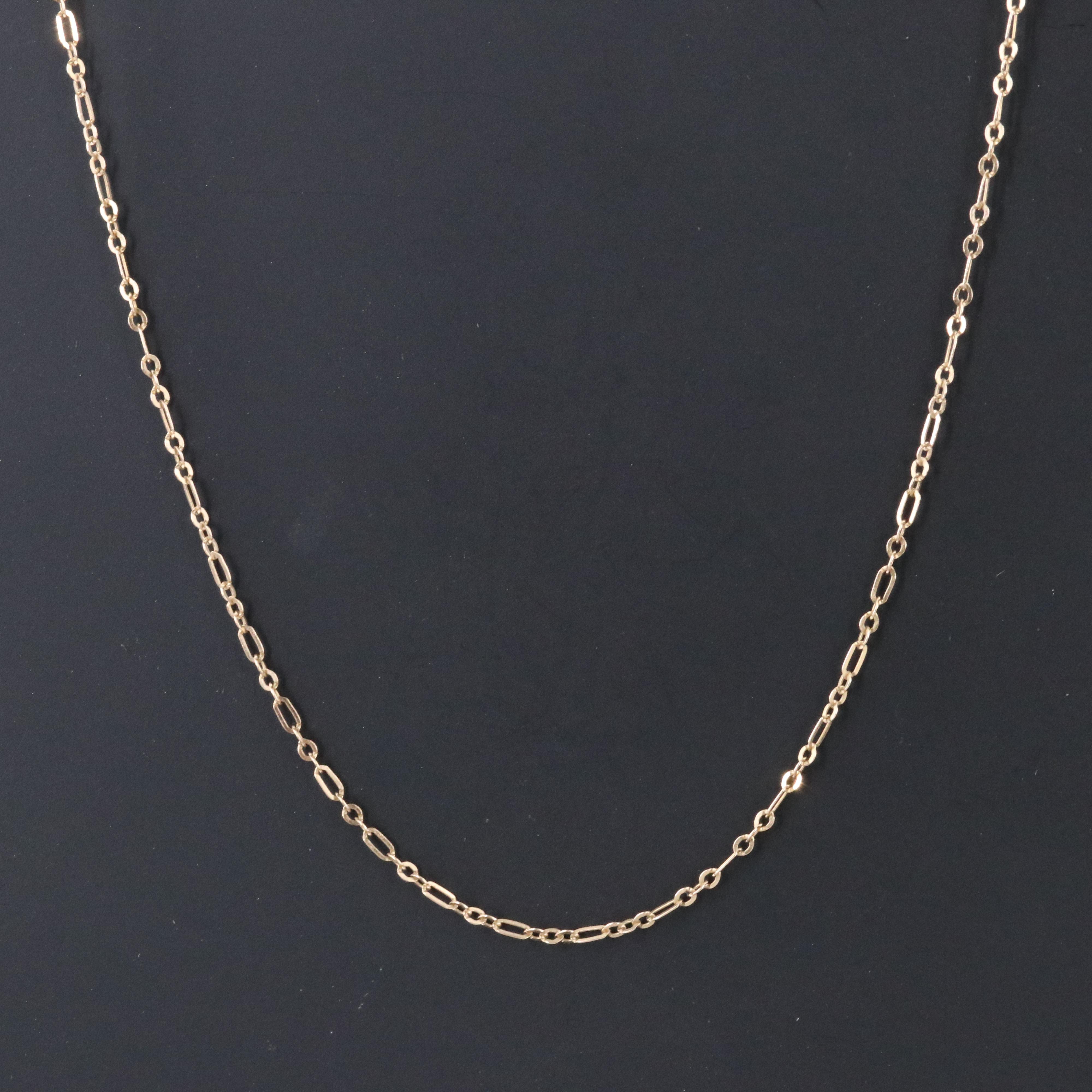 10K Fancy Link Necklace