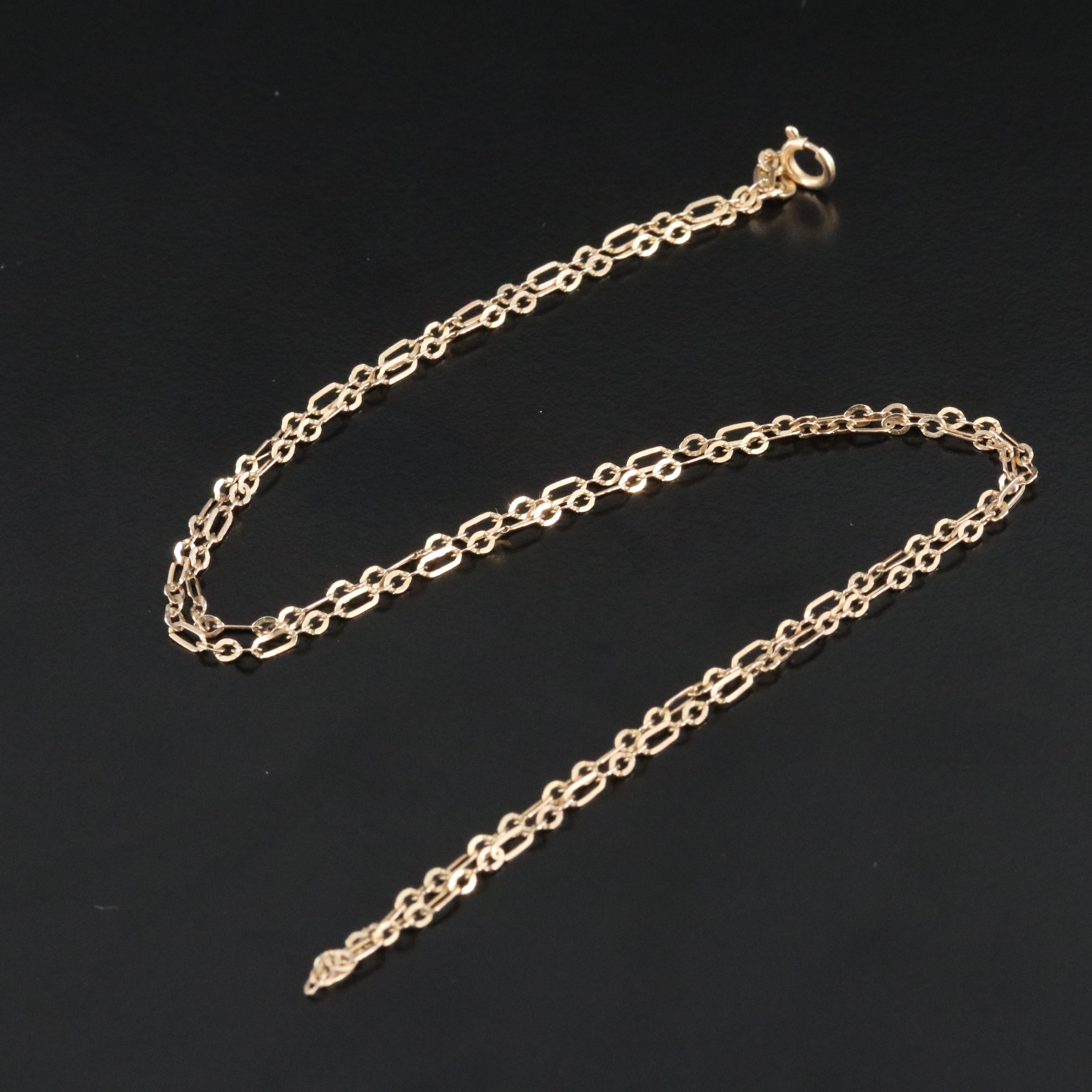 10K Fancy Link Necklace