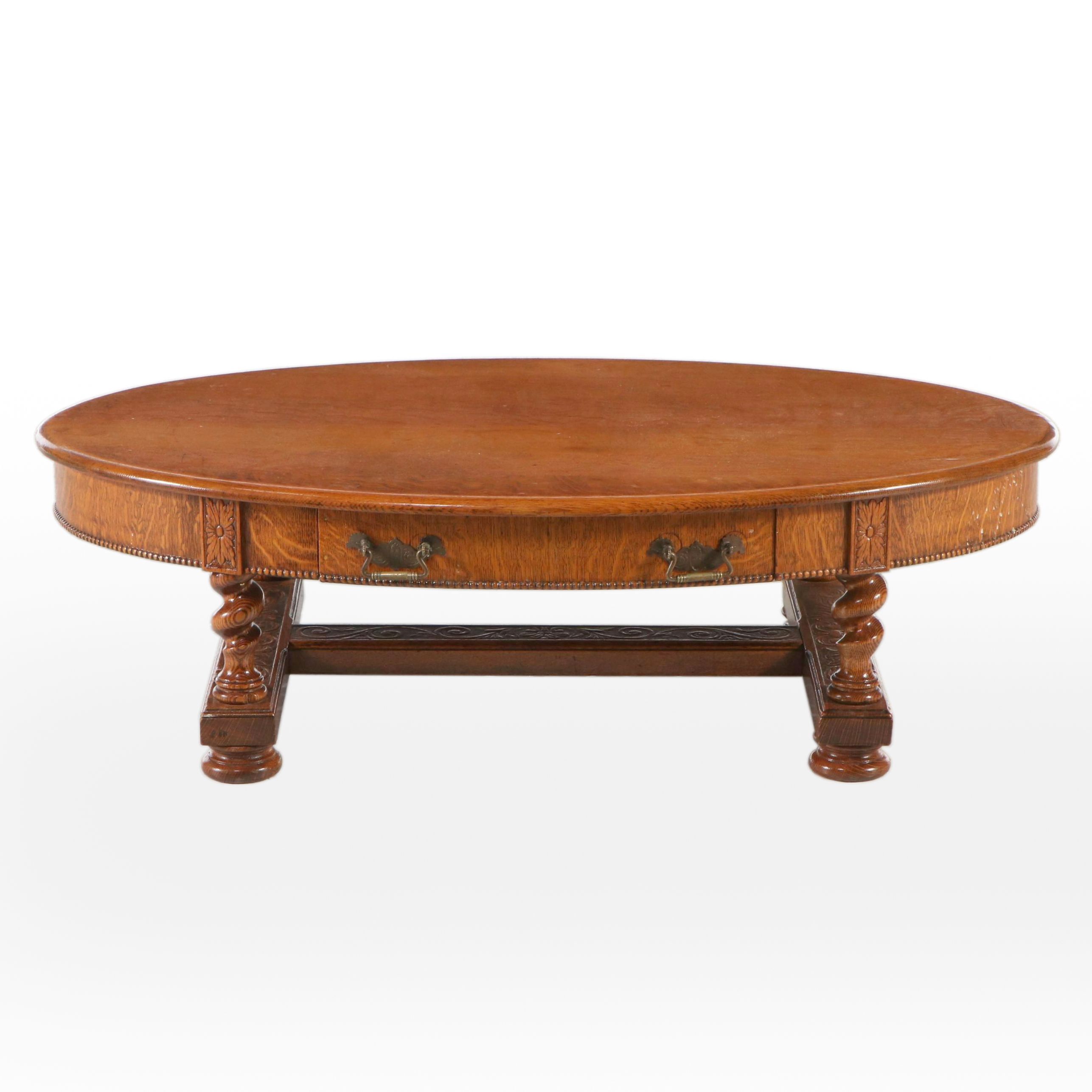 Victorian Quartersawn Oak Coffee Table