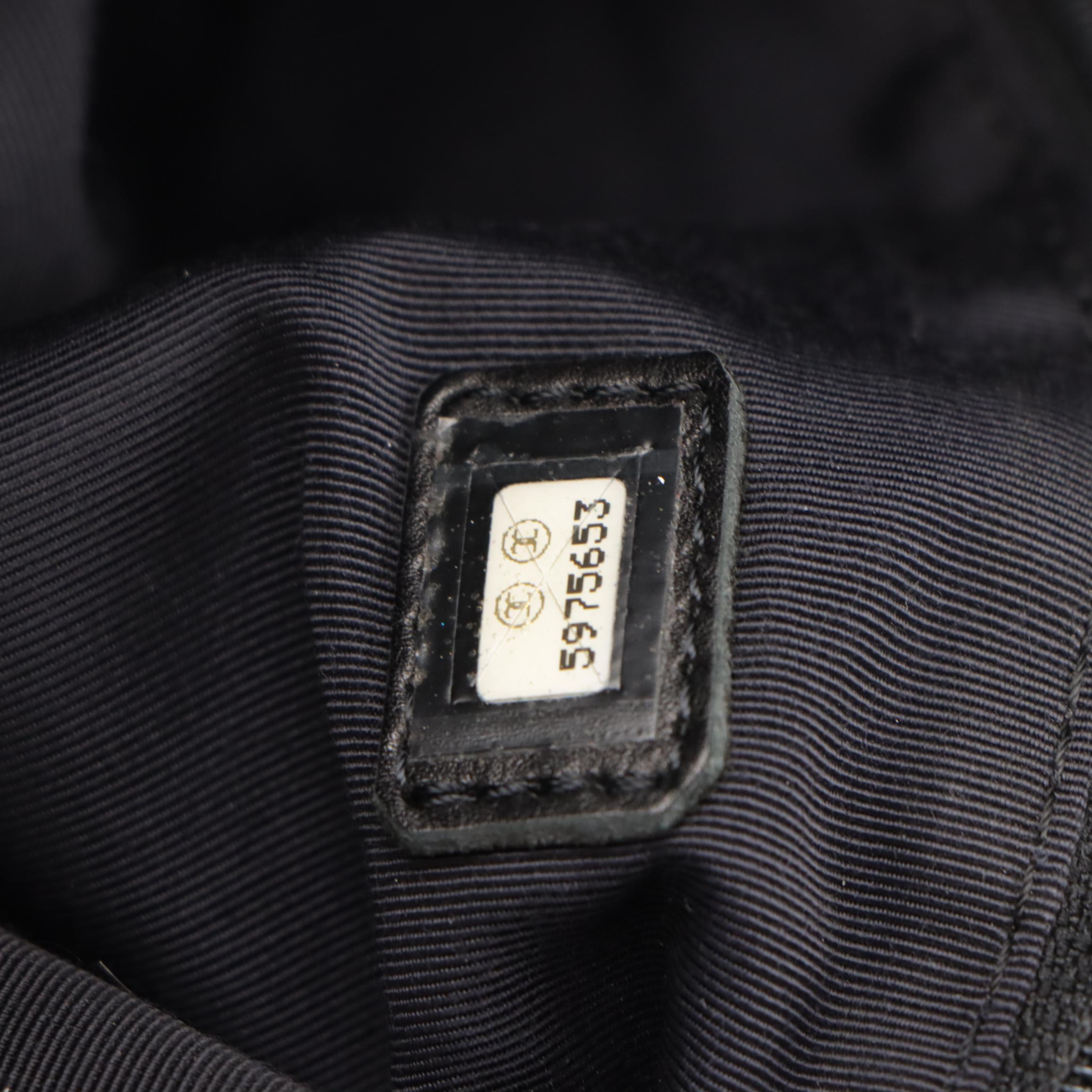 Chanel Black CC Coco Mark Embossed Leather Shoulder Tote