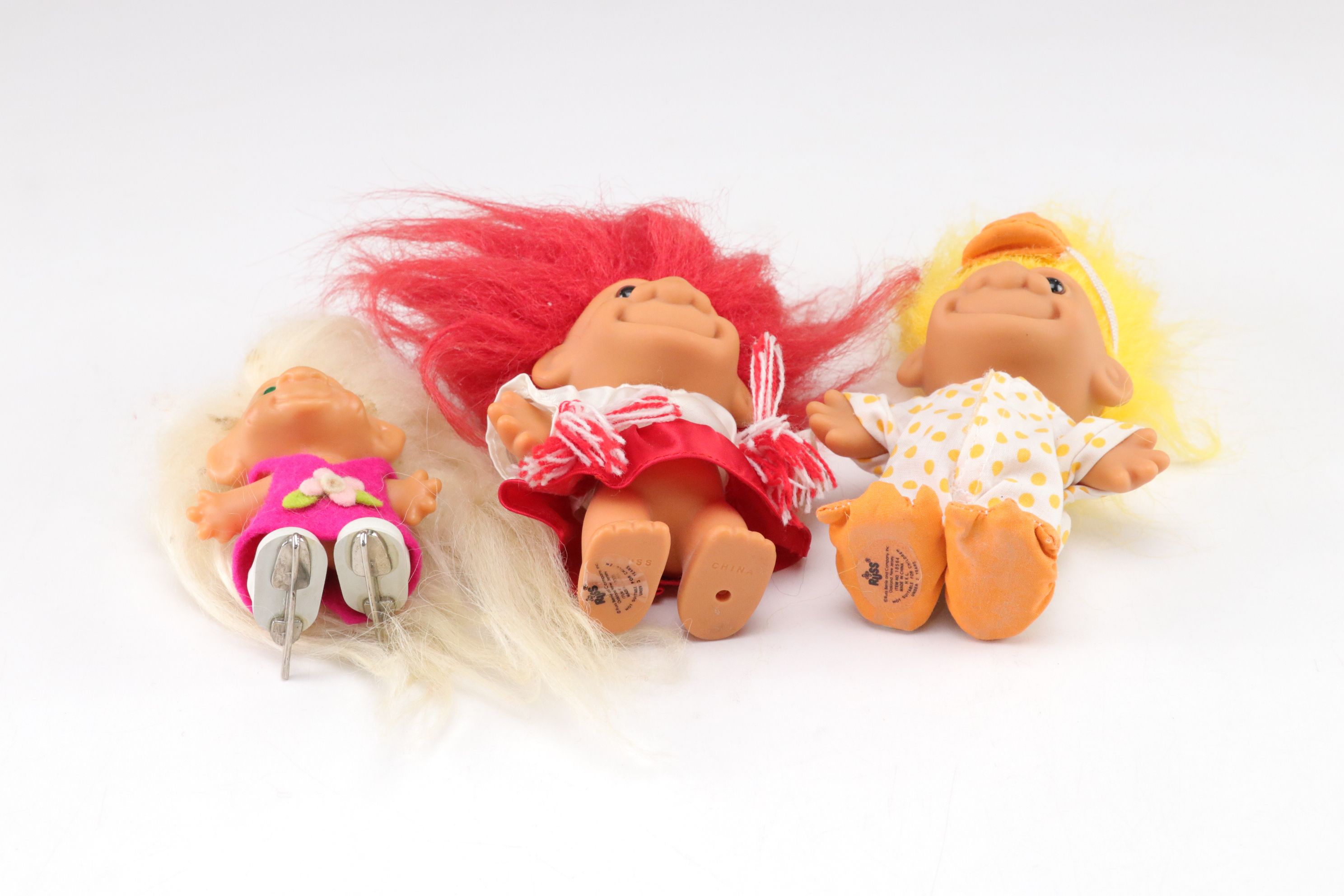 Tiger Electronics Furby Toy with Russ Troll Dolls, Clothes and Accessories