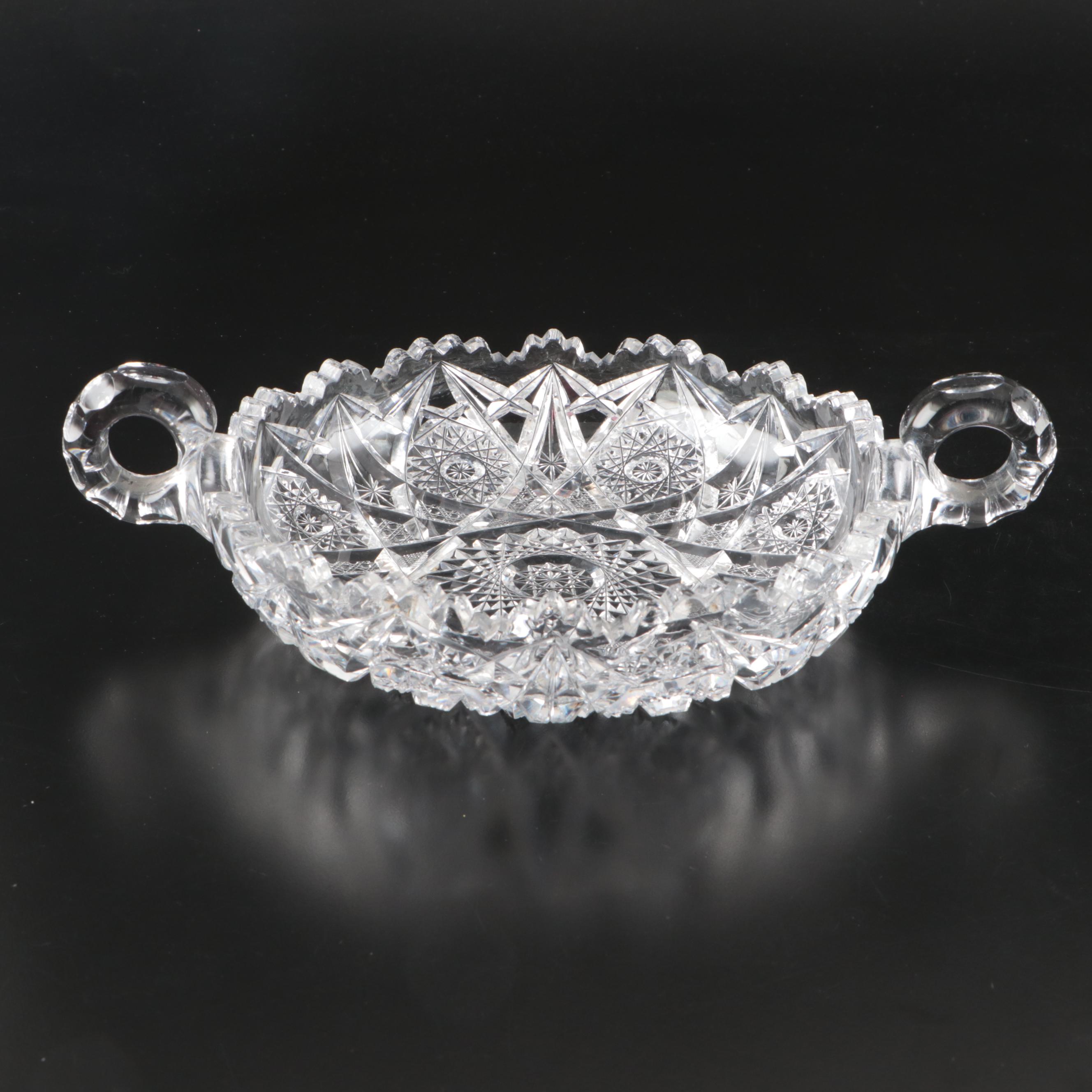 American Brilliant Style Cut Glass Bowls, Late 19th/Early 20th Century