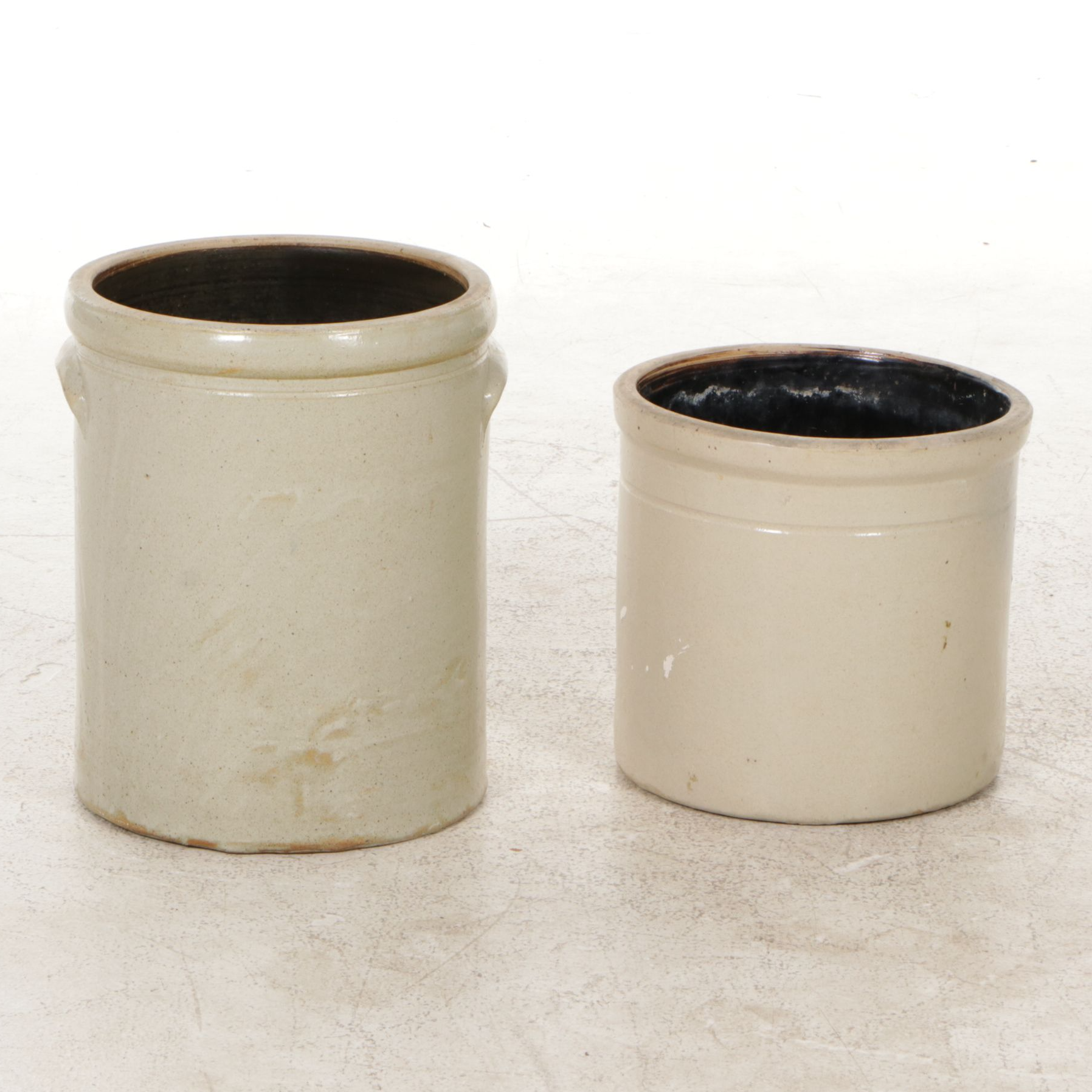 4 Gallon and 6 Gallon Salt Glazed Stoneware Crocks