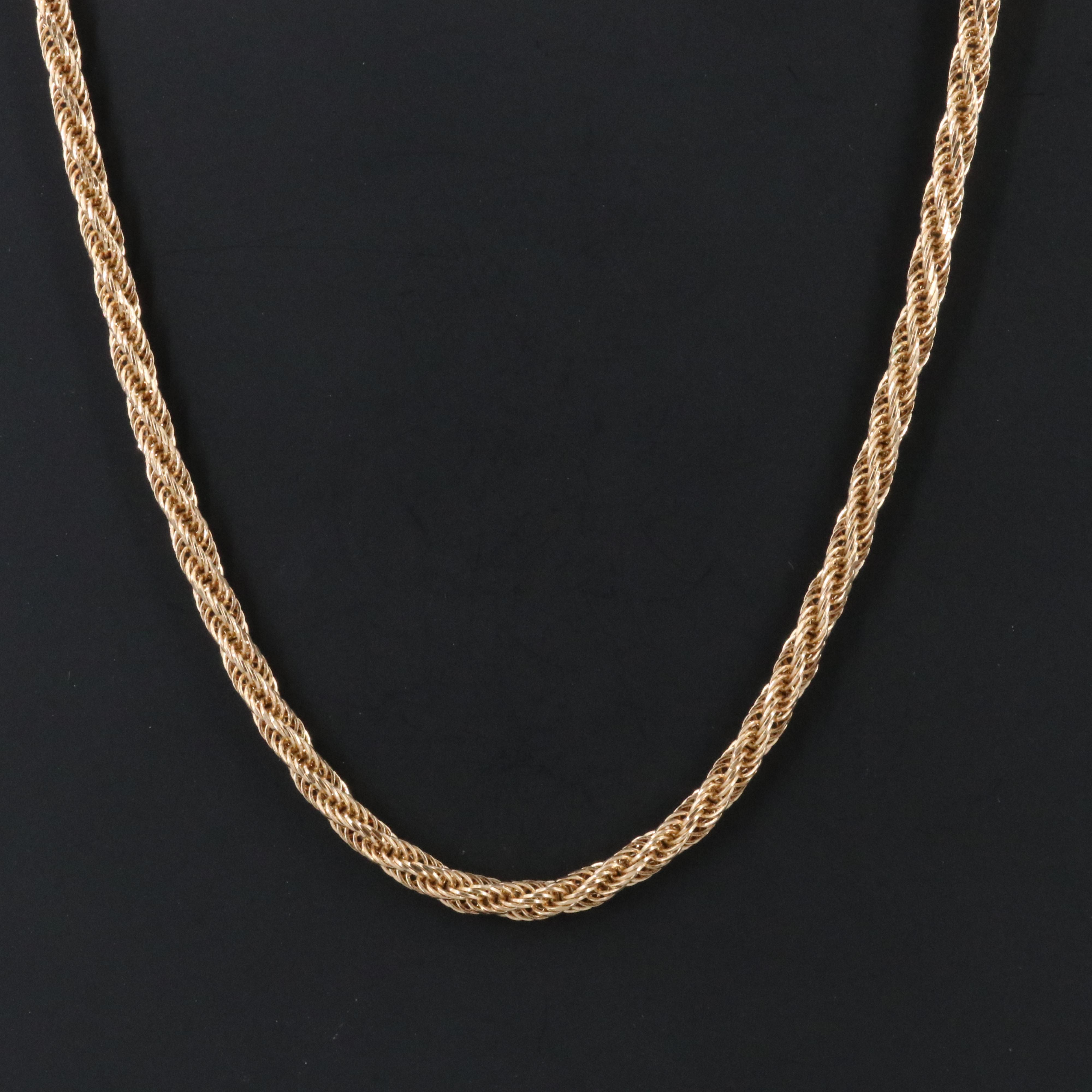 14K Fancy Link Necklace