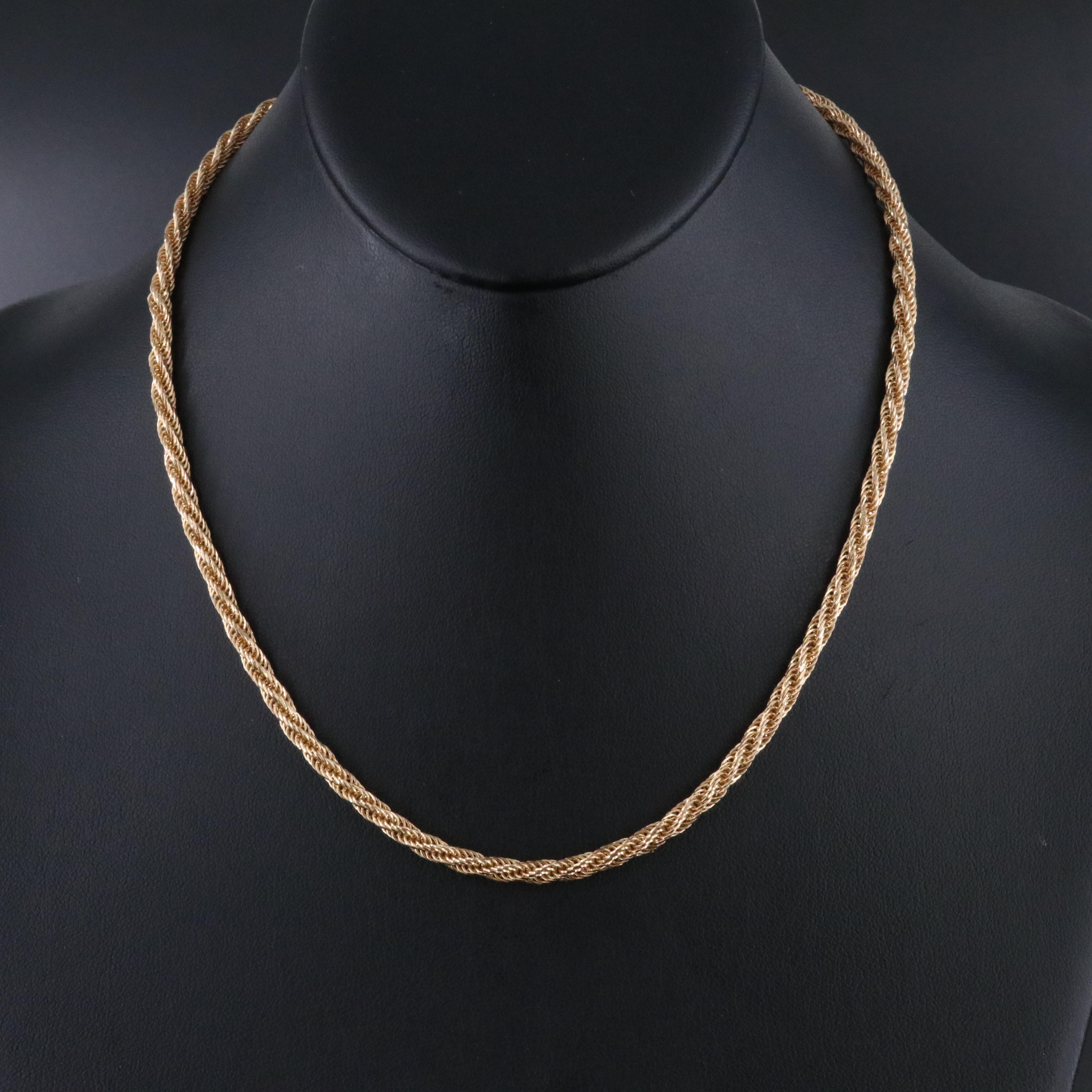 14K Fancy Link Necklace